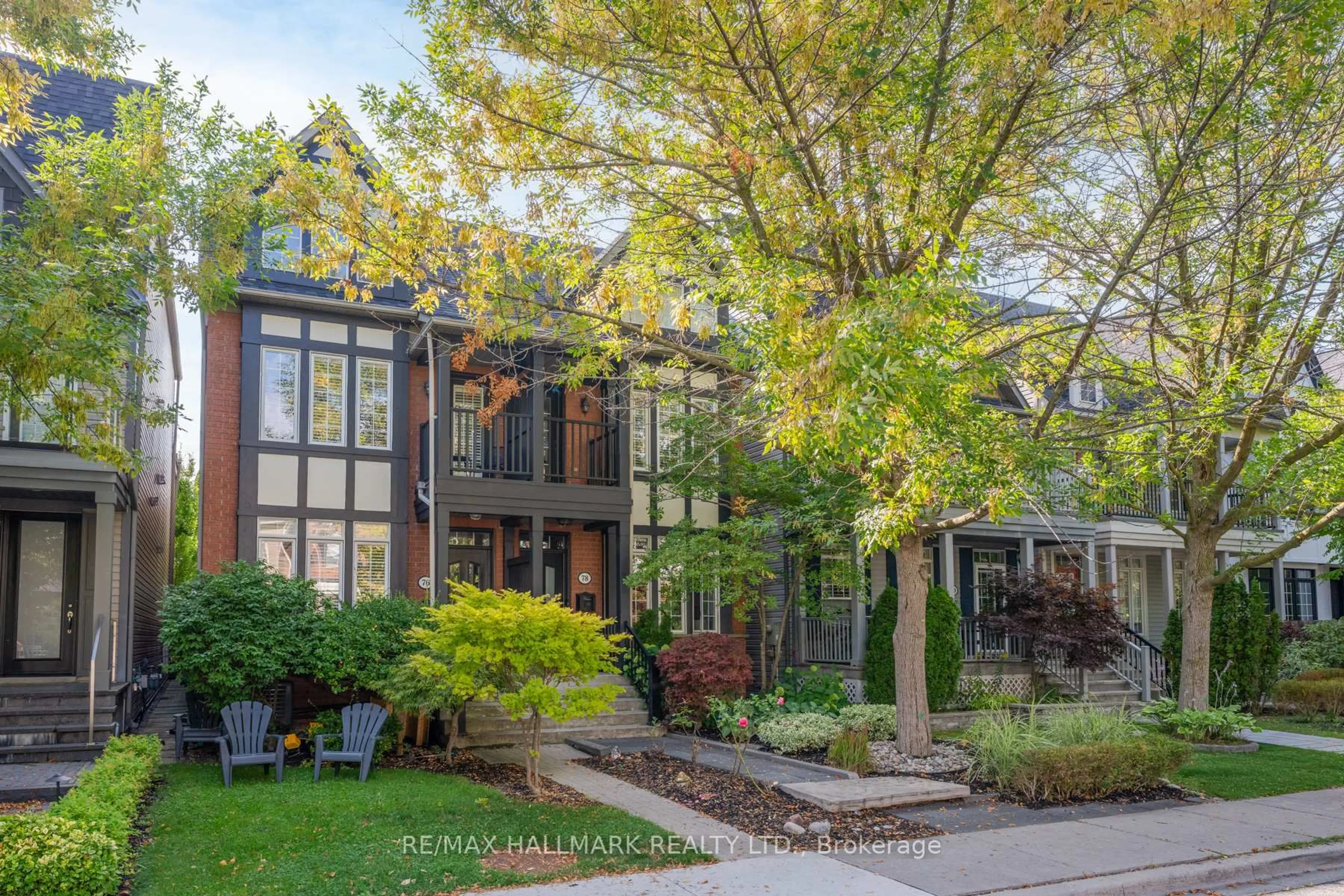 Home with brick exterior material, street for 78 Sarah Ashbridge Ave, Toronto Ontario M4L 3Y9