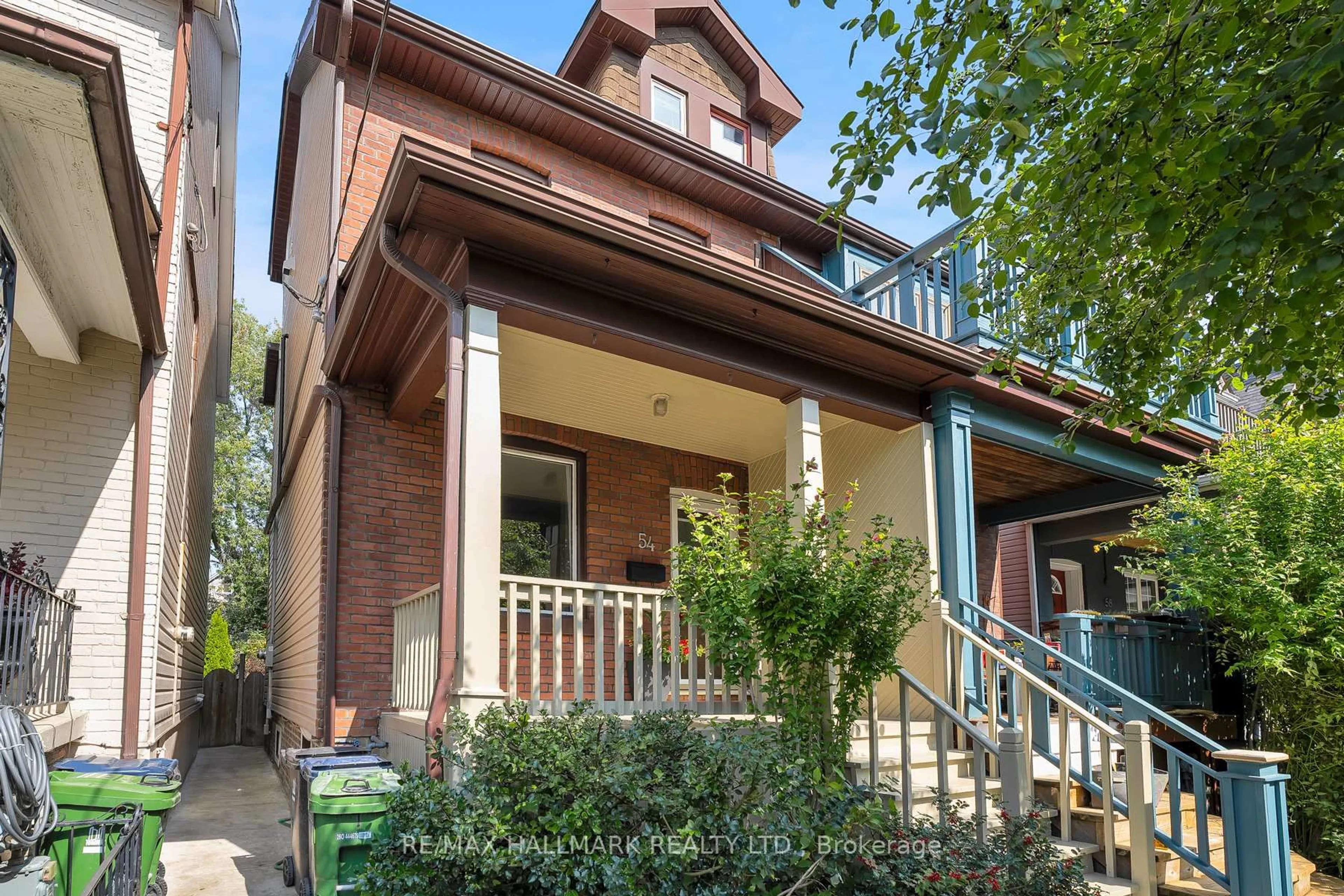 Home with brick exterior material, street for 54 Wroxeter Ave, Toronto Ontario M4J 1E6