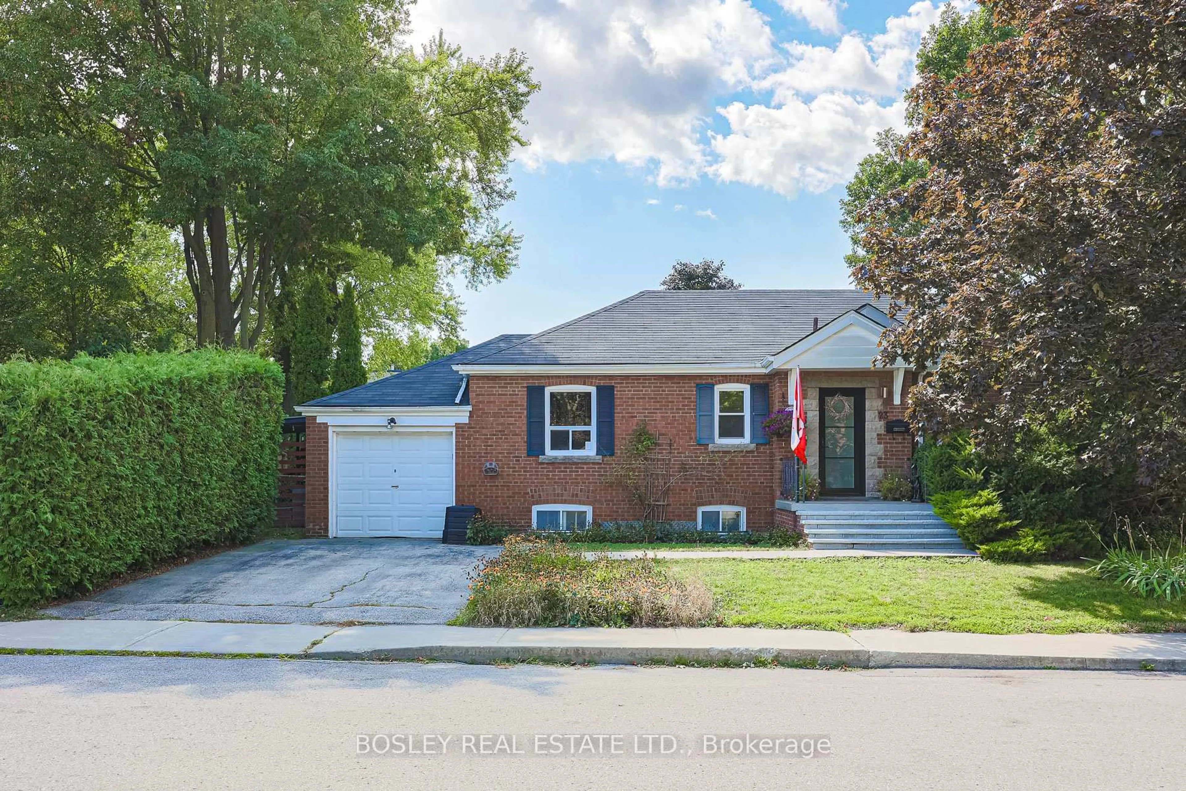 Home with brick exterior material, street for 23 Stag Hill Dr, Toronto Ontario M4B 1K7