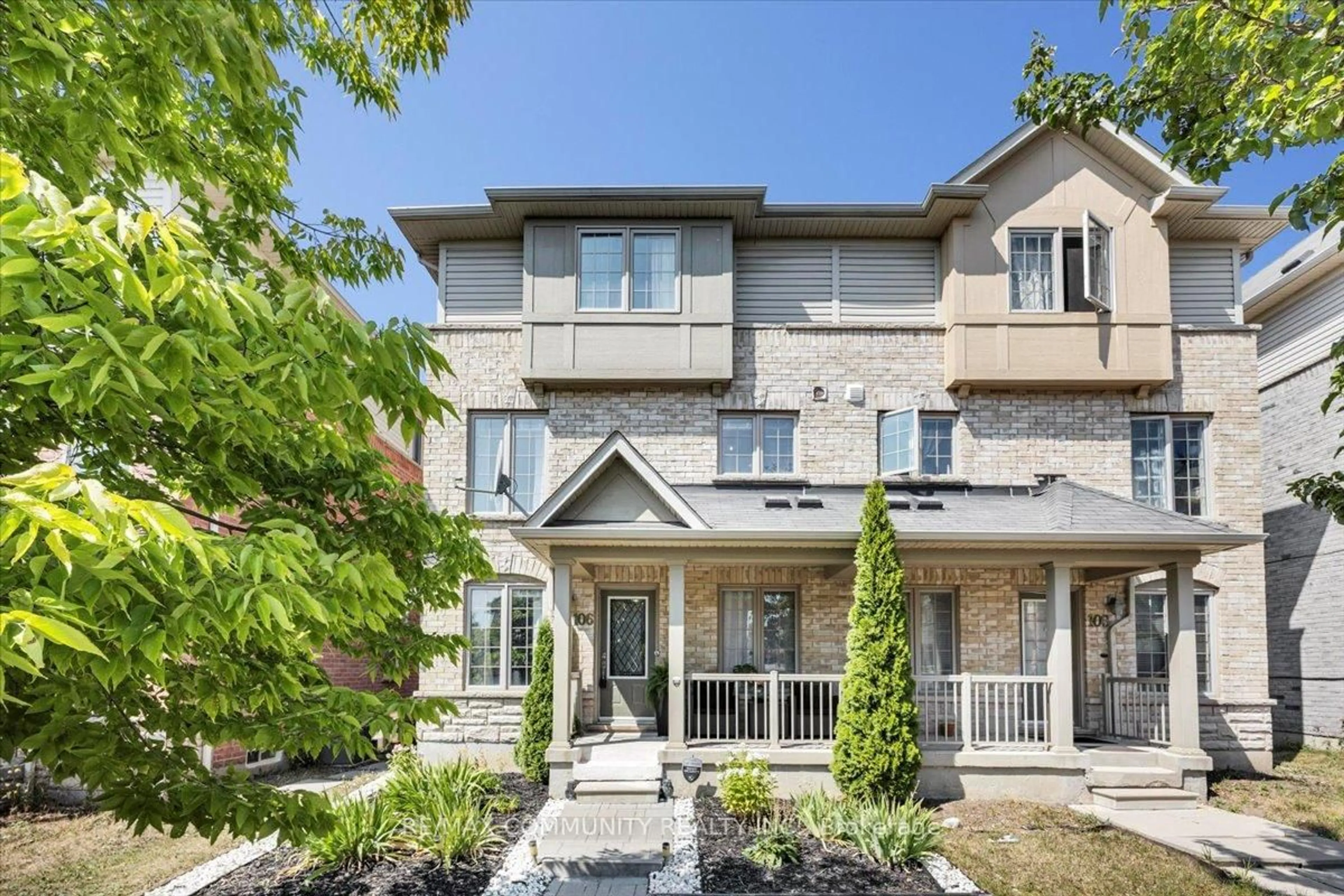 Home with brick exterior material, street for 106 Barnham St, Ajax Ontario L1Z 0K7