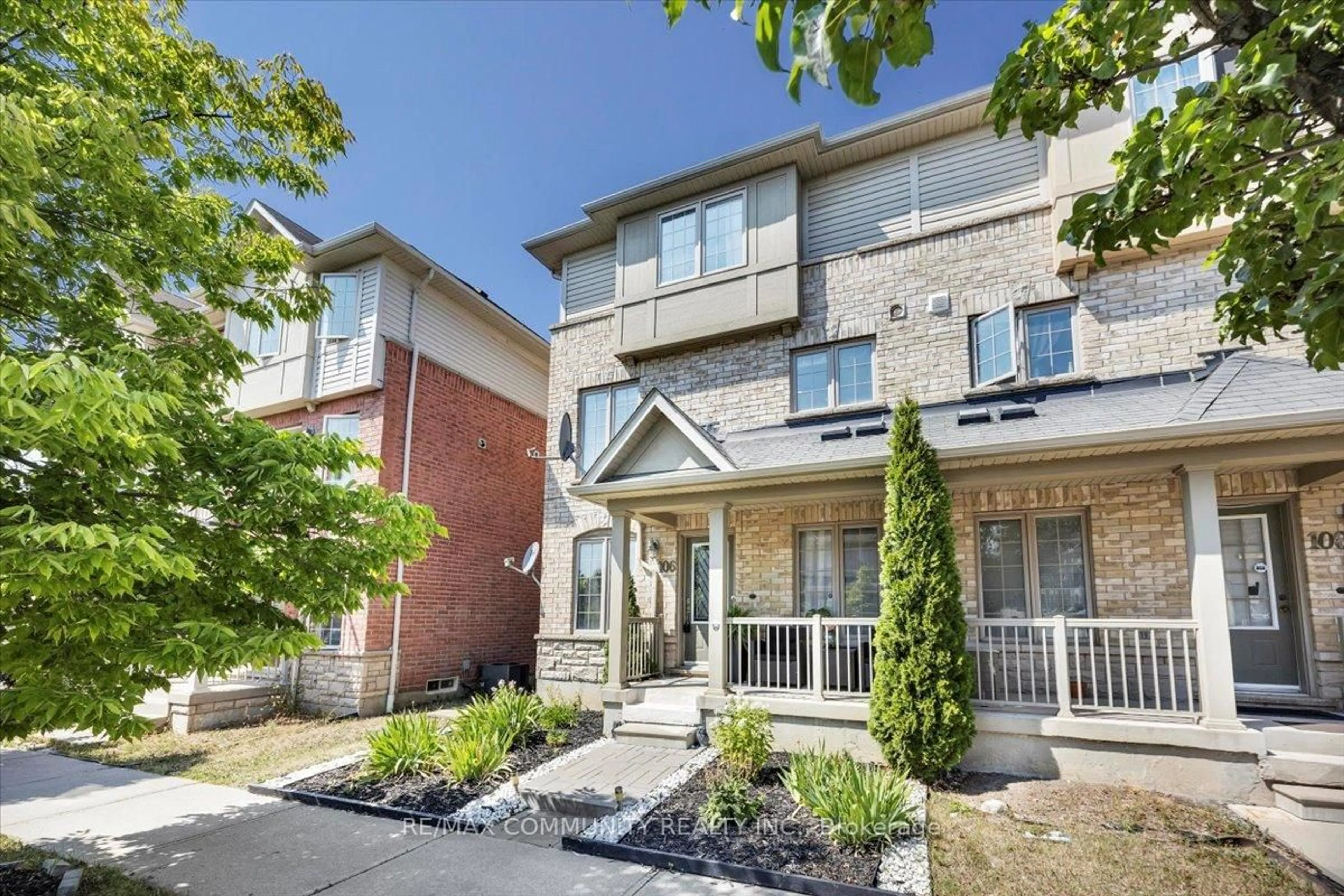 Home with brick exterior material, street for 106 Barnham St, Ajax Ontario L1Z 0K7
