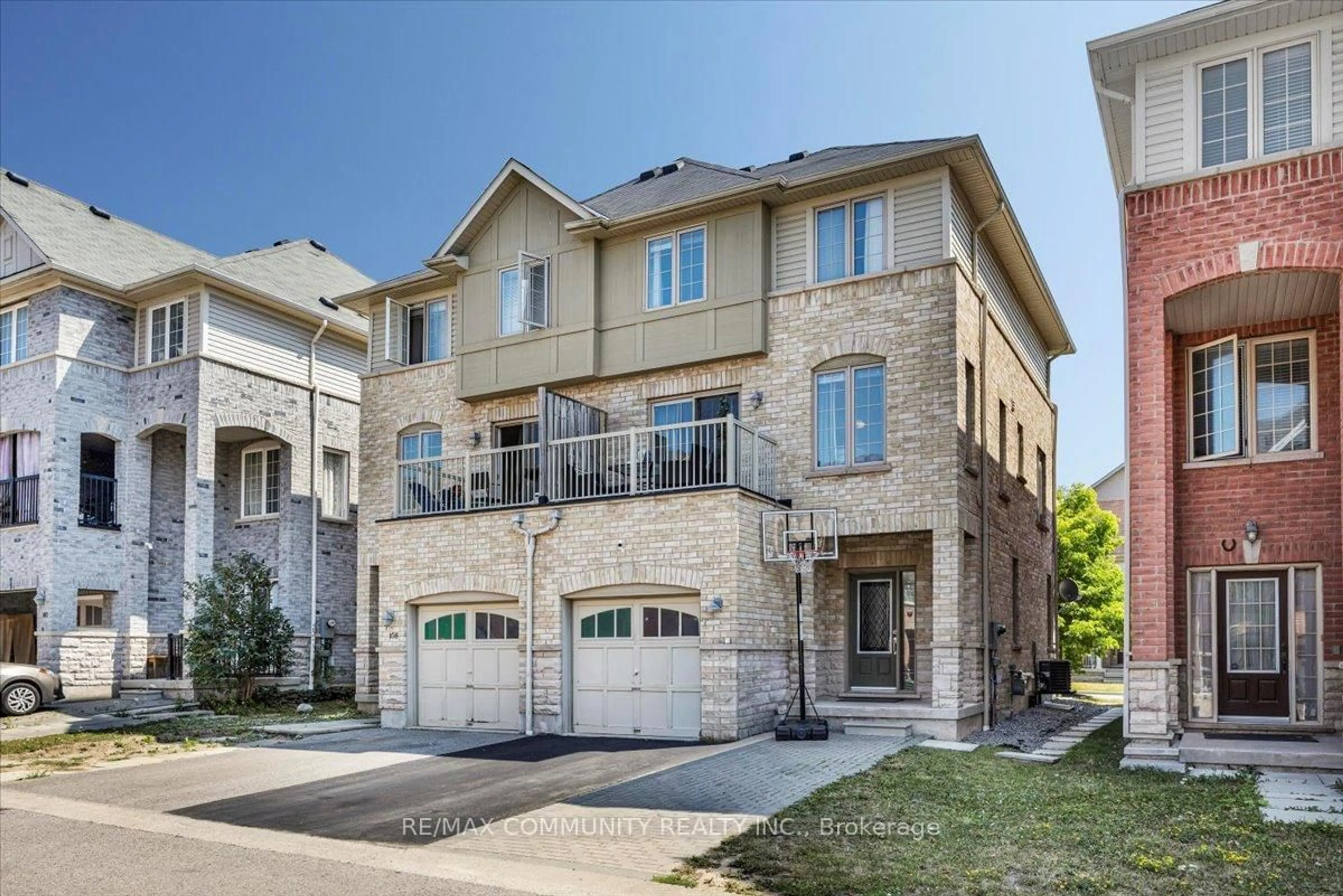 Home with brick exterior material, street for 106 Barnham St, Ajax Ontario L1Z 0K7