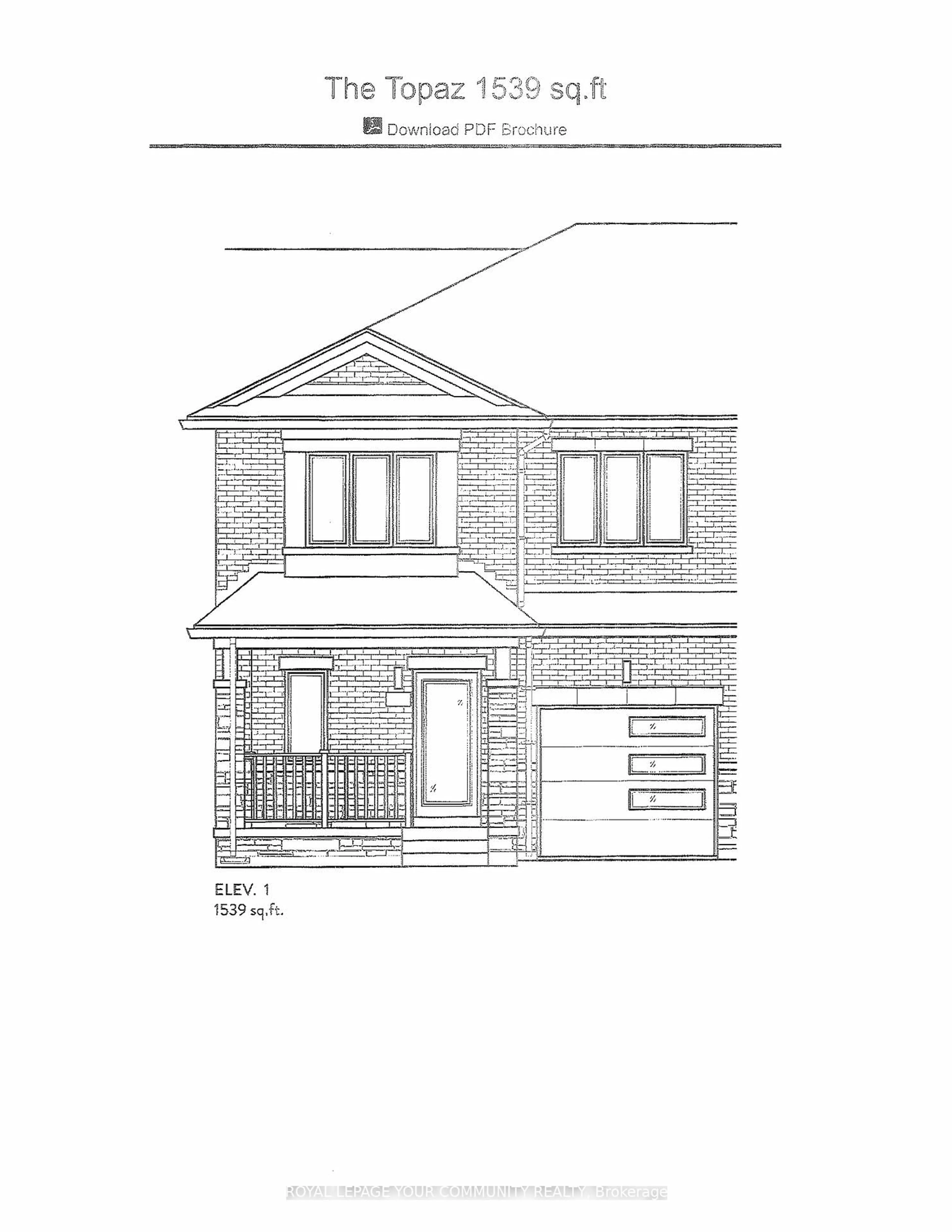 Floor plan for 1136 Zinnia Gdns, Pickering Ontario L1X 0R2
