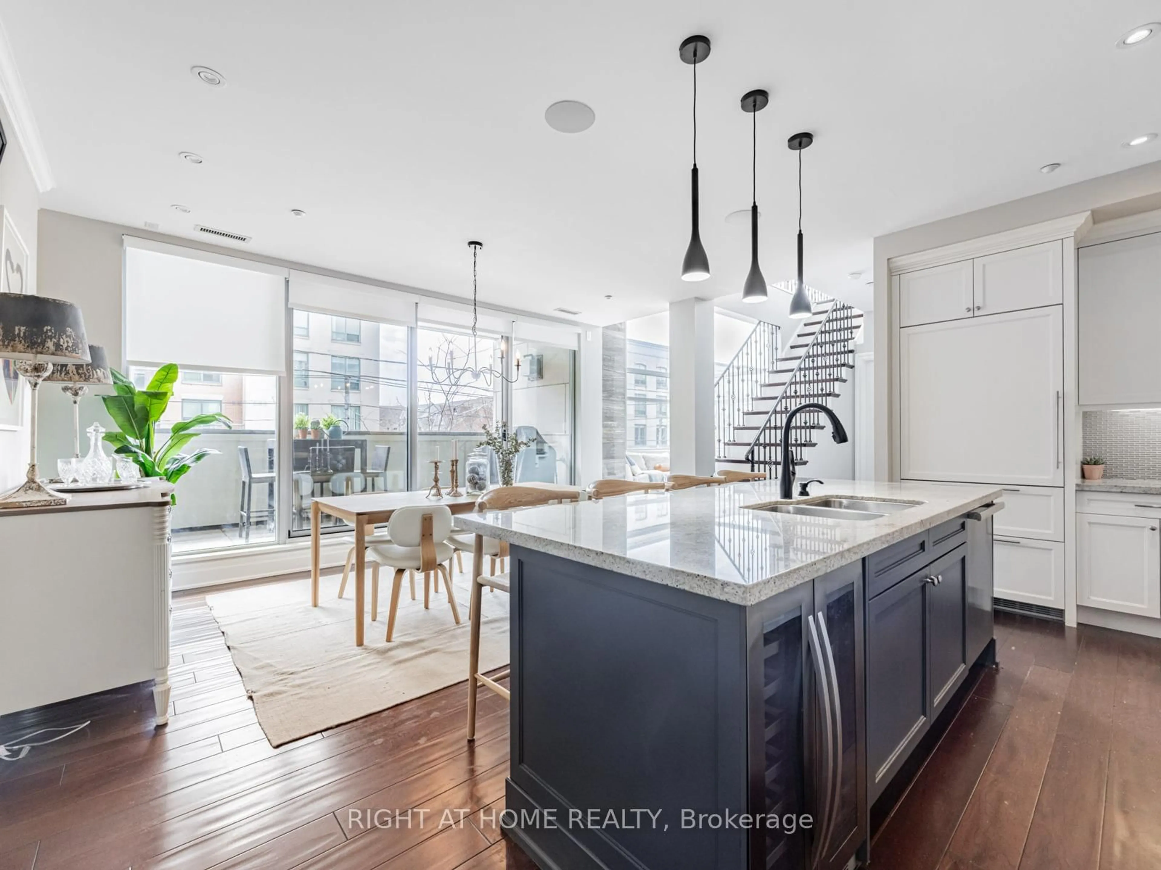 Open concept kitchen, unknown for 1 Rainsford Rd #204, Toronto Ontario M4L 3N5