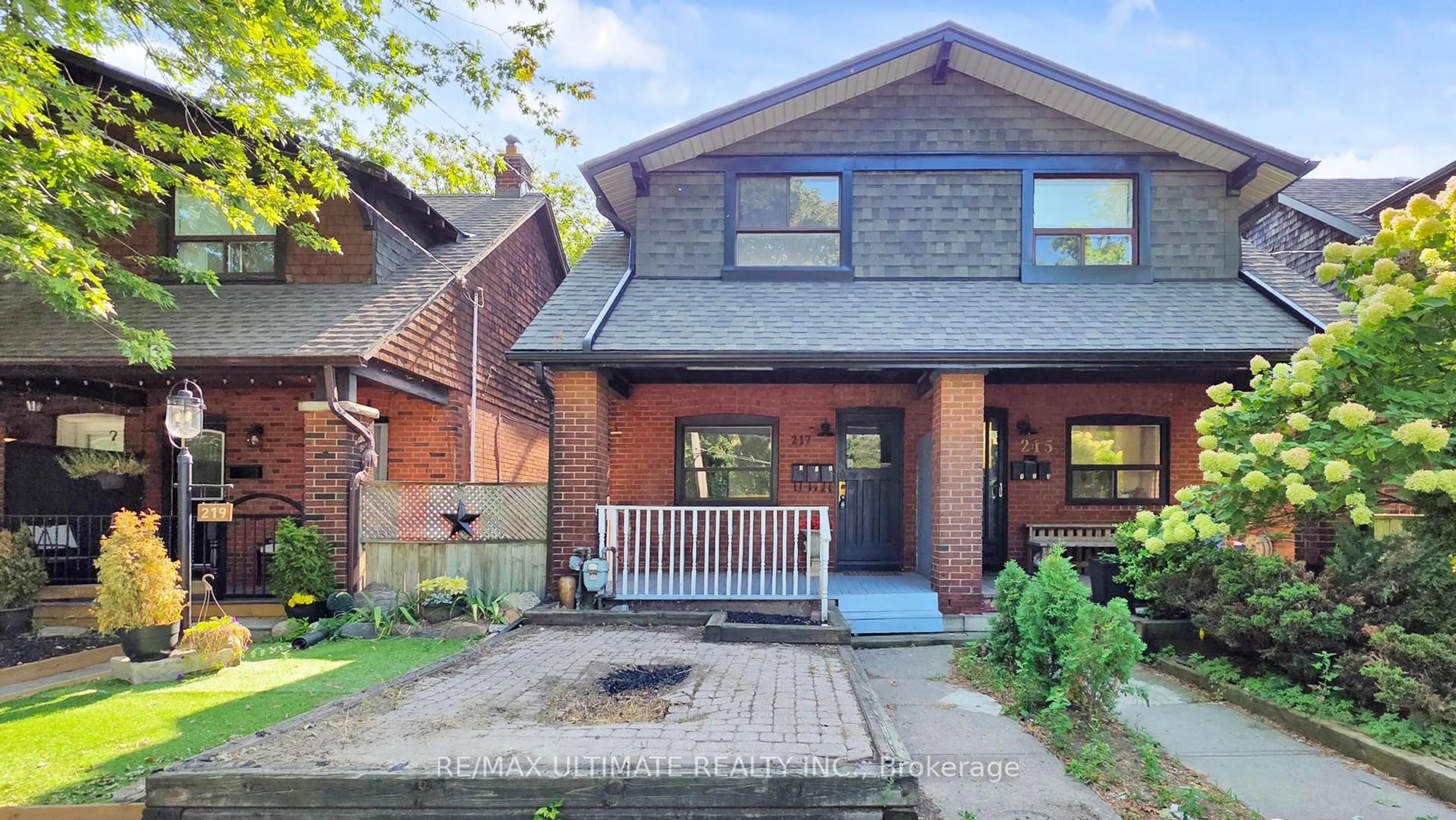 Home with brick exterior material, street for 217 Kingston Rd, Toronto Ontario M4L 1T5