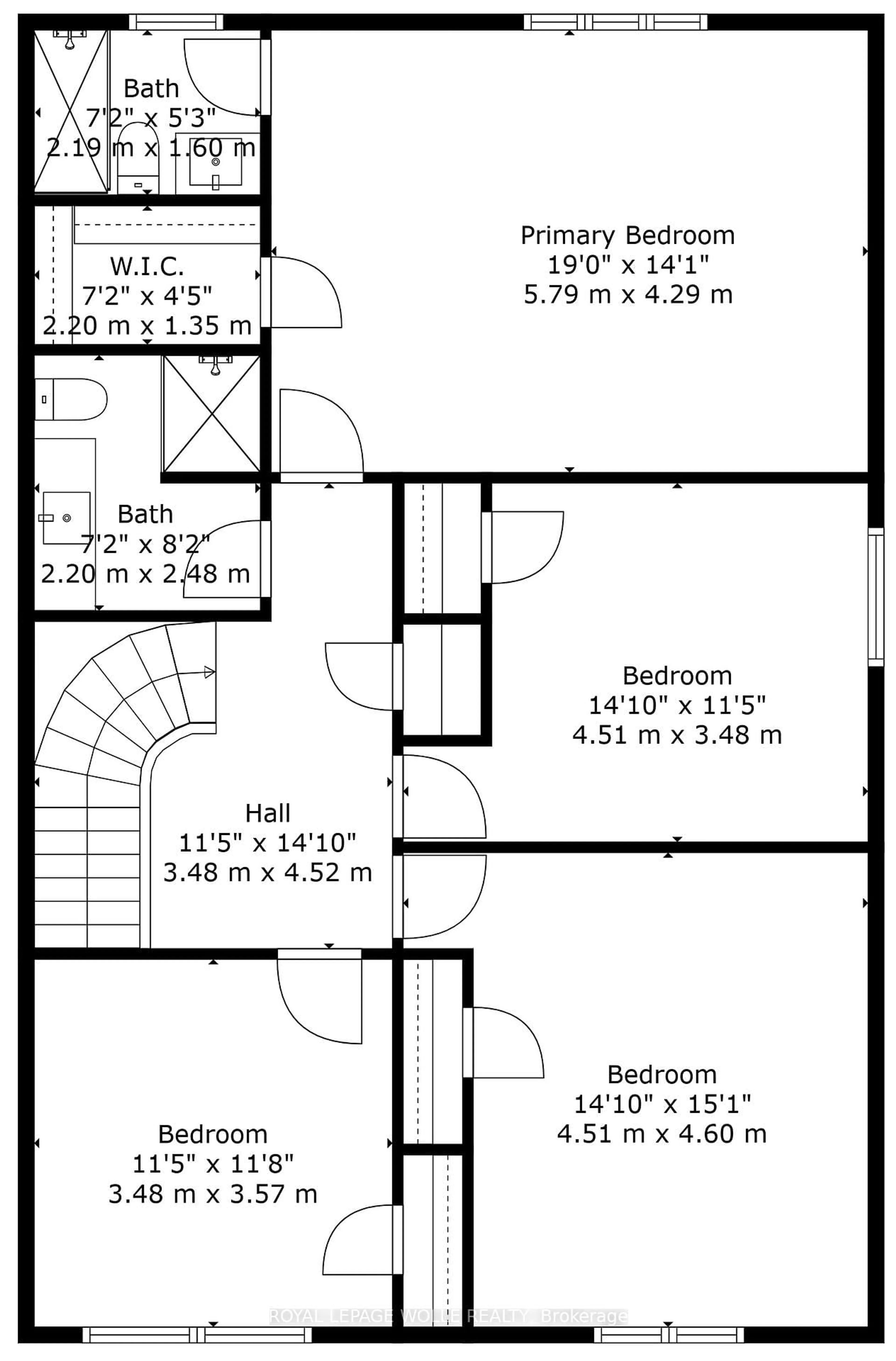 Floor plan for 85 Gennela Sq, Toronto Ontario M1B 5M7
