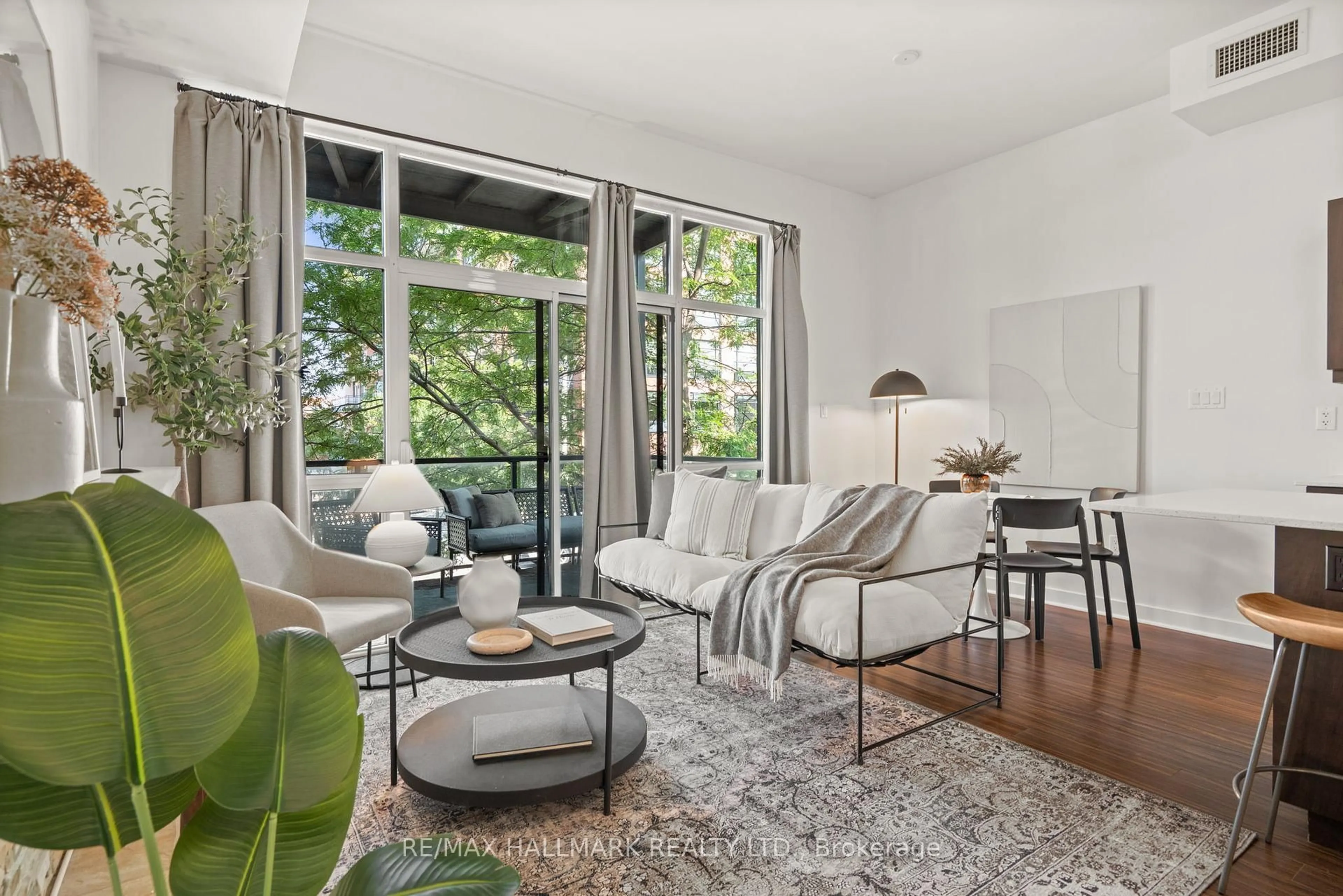 Living room with furniture, unknown for 53 Colgate Ave #201, Toronto Ontario M4M 1N6