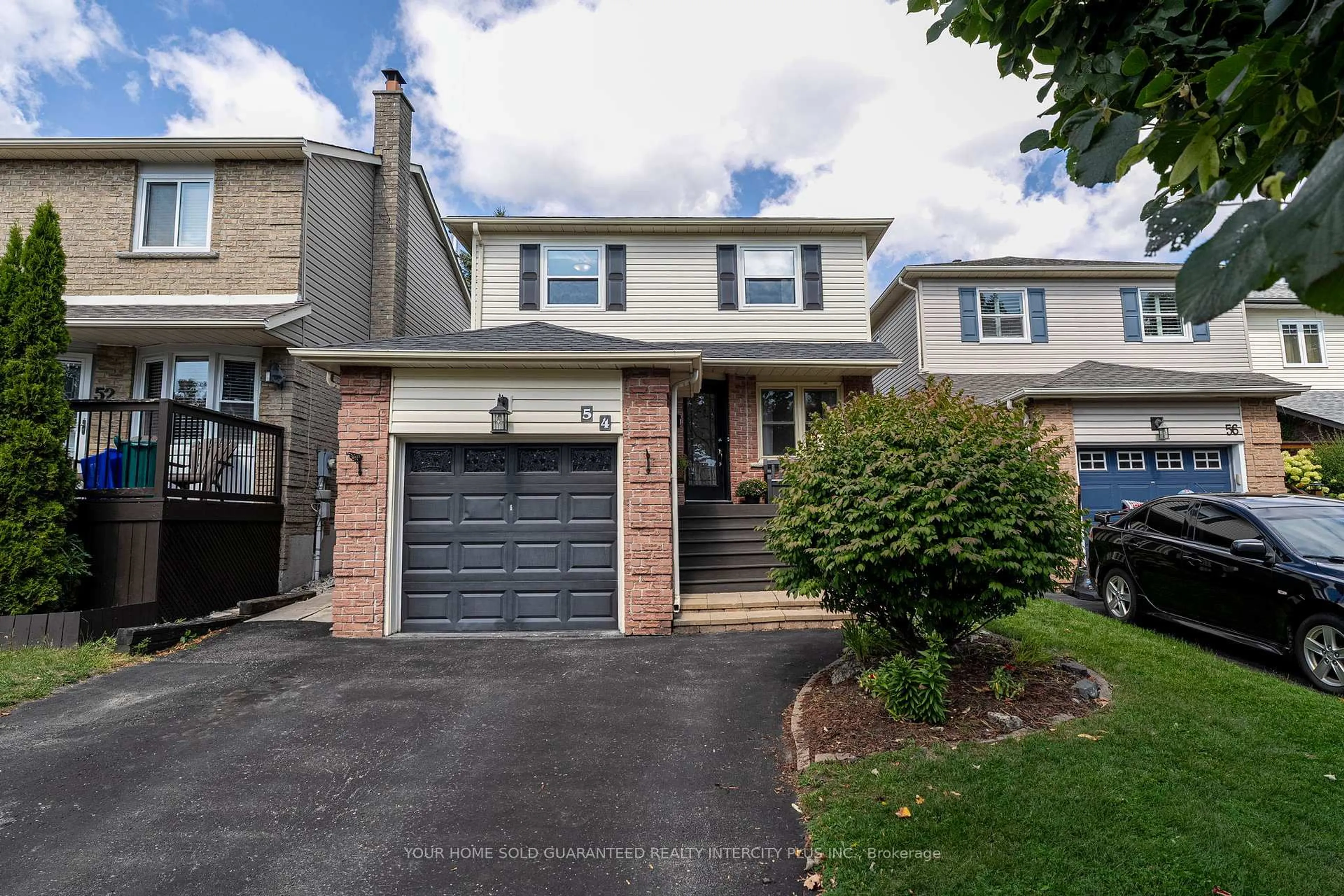 Home with vinyl exterior material, street for 54 Lowder Pl, Whitby Ontario L1N 8B7