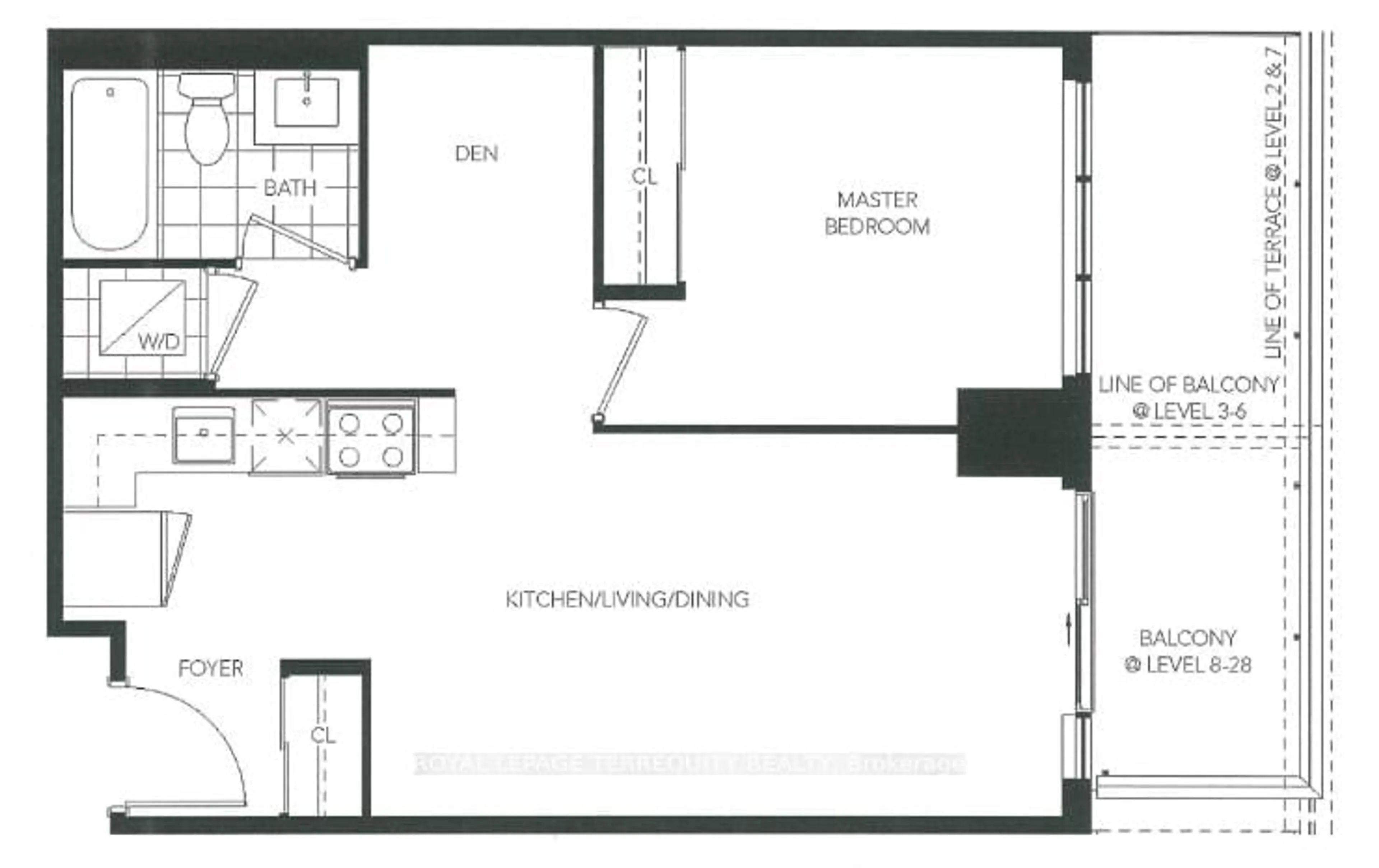 Floor plan for 1435 Celebration Dr #1106, Pickering Ontario L1W 0C4