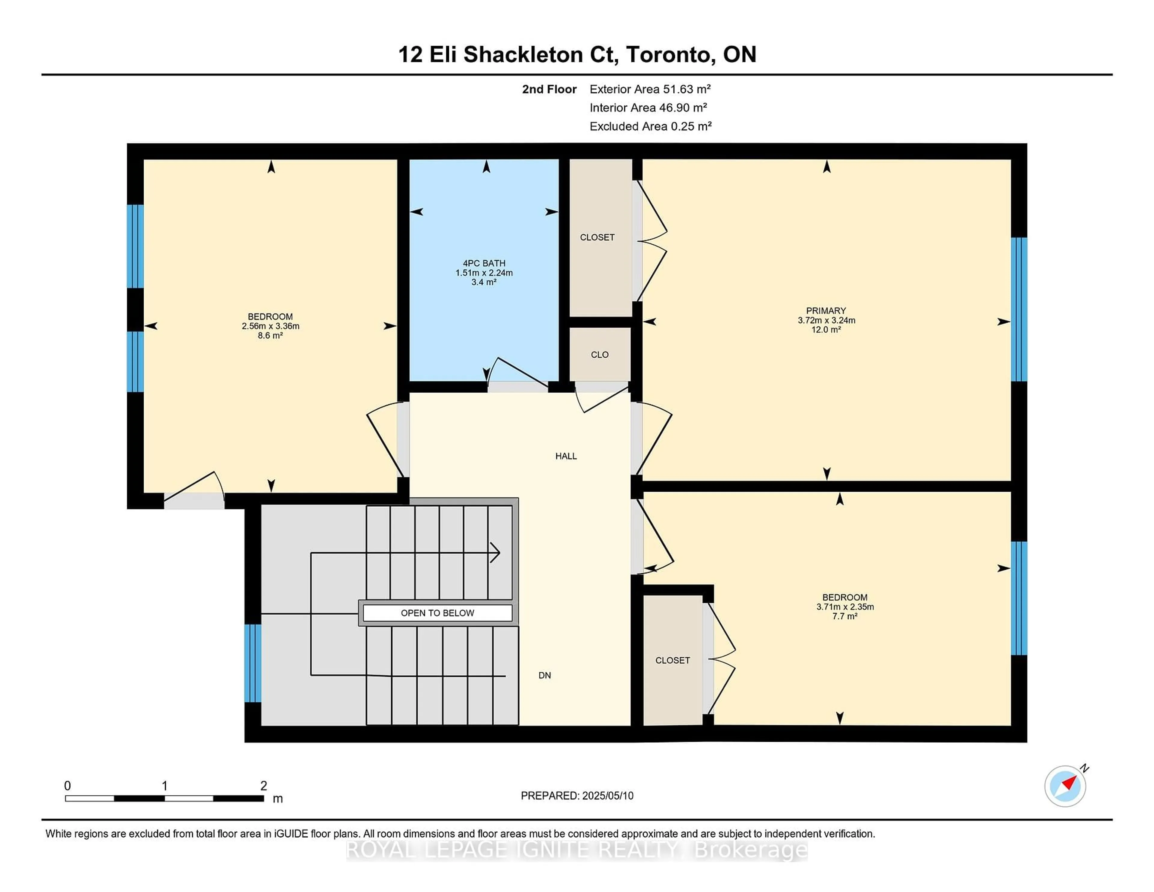 Floor plan for 12 Eli Shackleton Crt, Toronto Ontario M1E 5K3