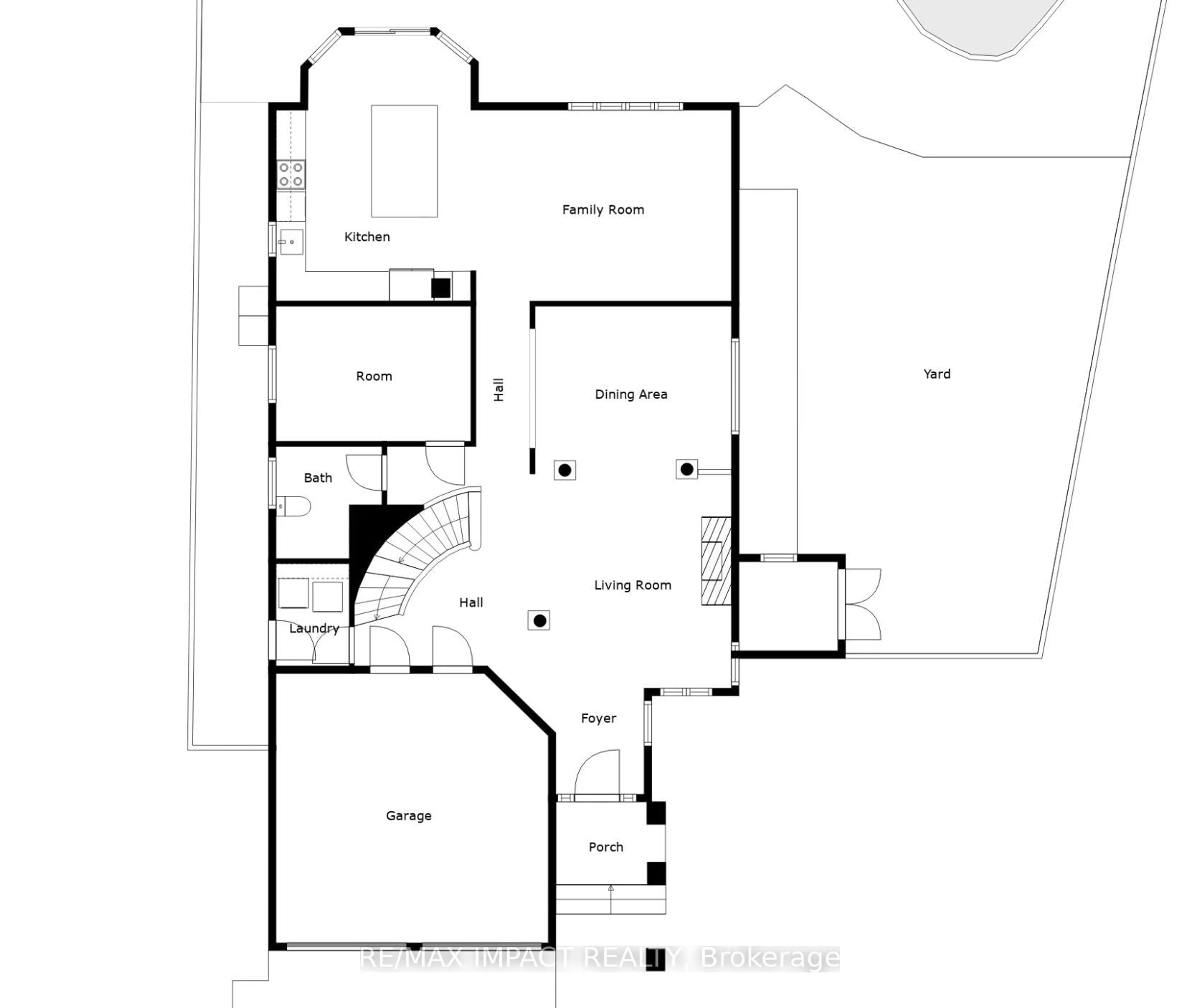 Floor plan for 1 Windbreak Cres, Whitby Ontario L1P 1P8