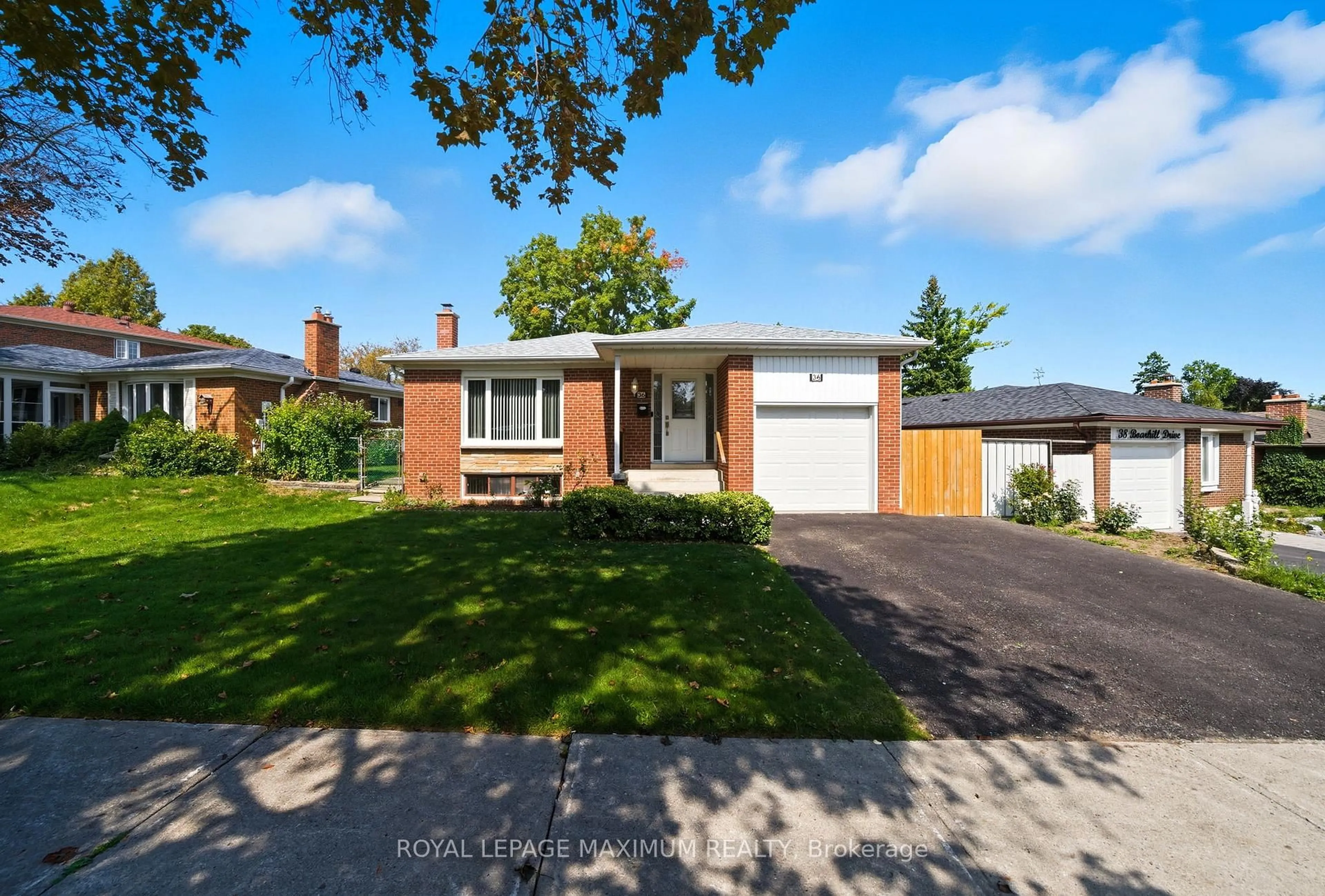 Home with brick exterior material, street for 36 Boarhill Dr, Toronto Ontario M1S 2M3