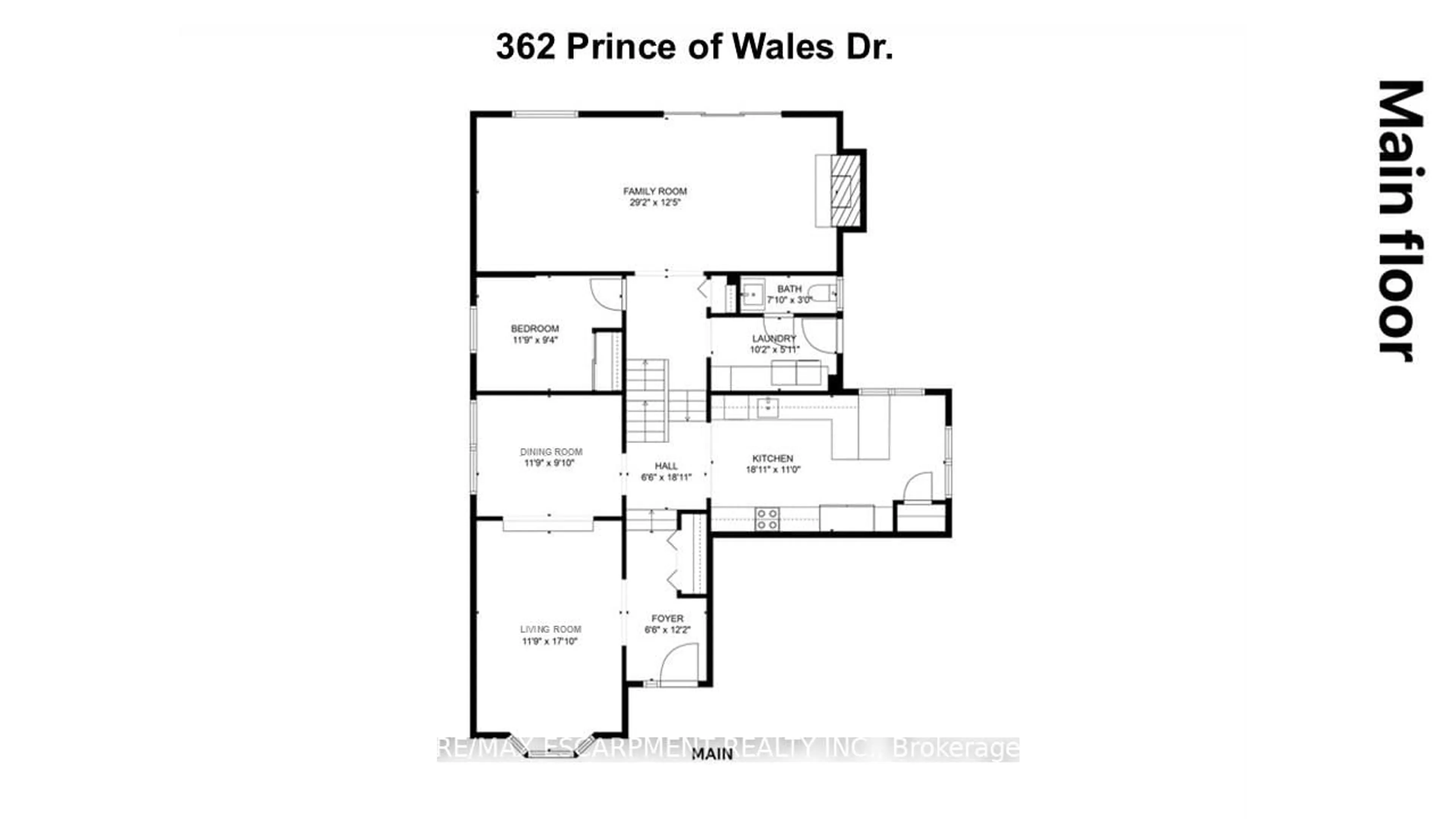 Floor plan for 362 Prince Of Wales Dr, Whitby Ontario L1N 6M9