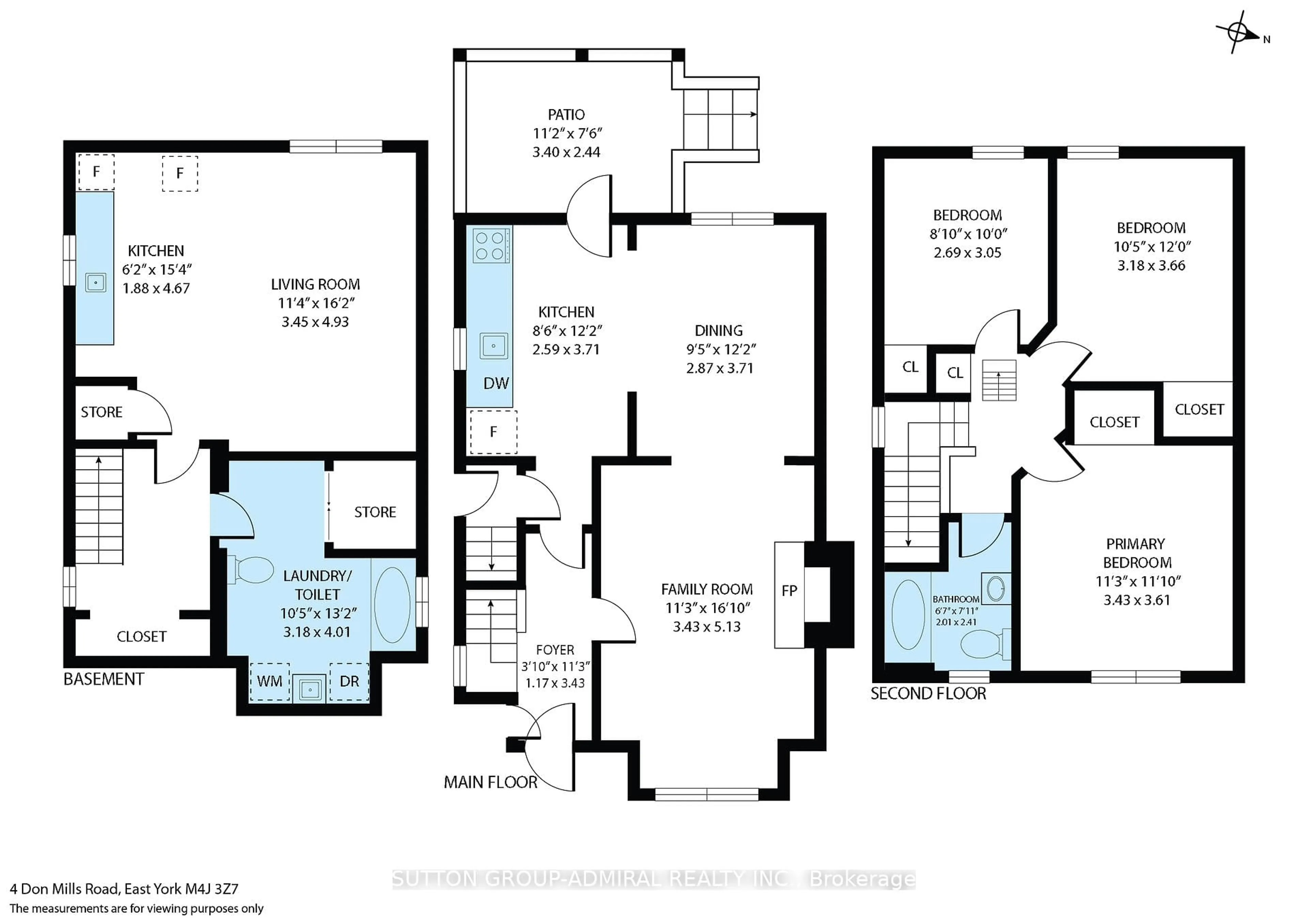 Floor plan for 4 Don Mills Rd, Toronto Ontario M4J 3Z7