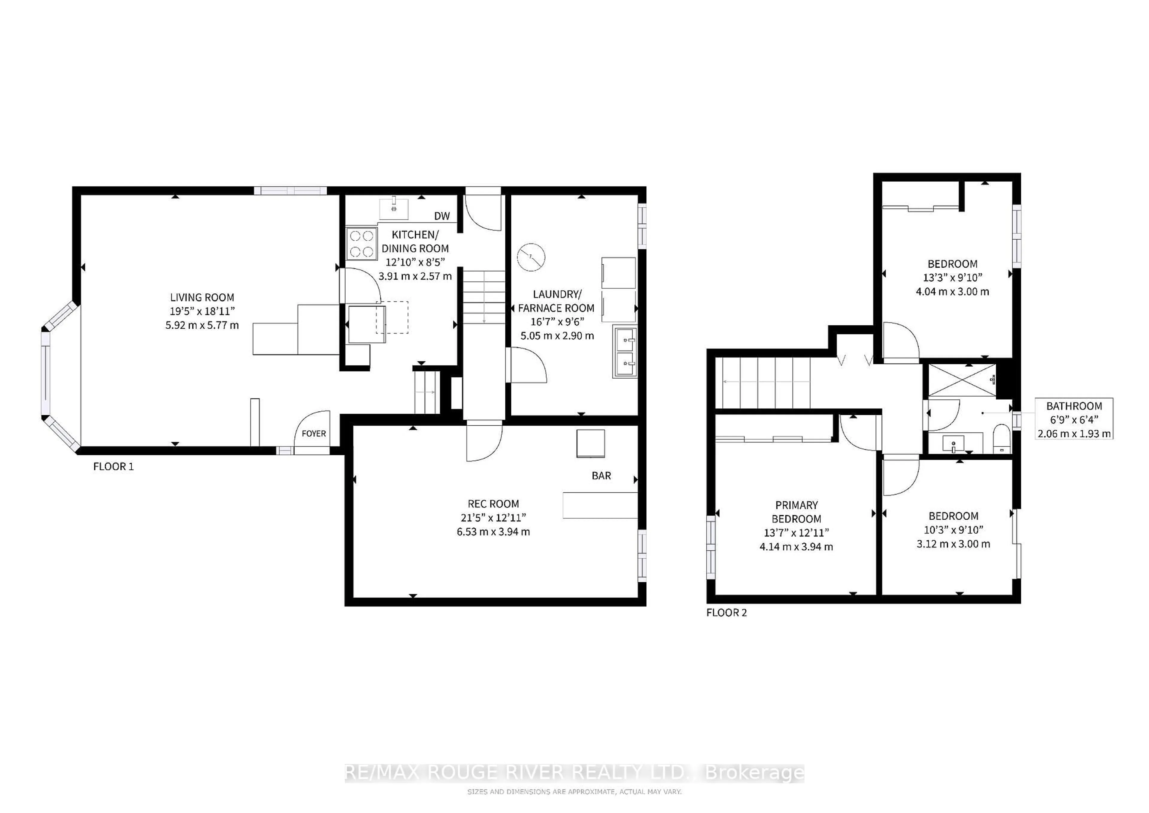 Floor plan for 101 Oakley Blvd, Toronto Ontario M1P 3P8