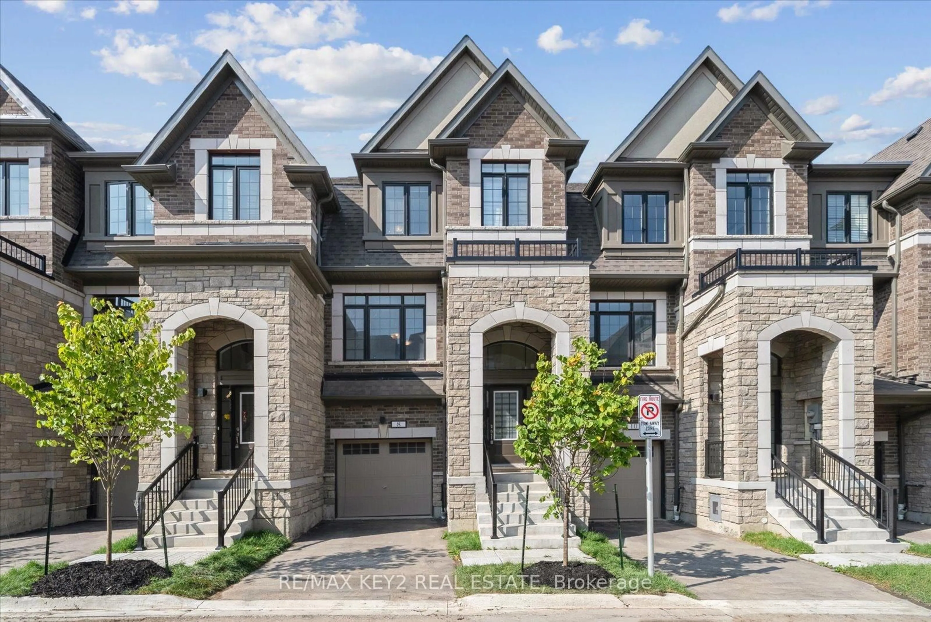 Home with brick exterior material, street for 8 Calloway Way, Whitby Ontario L1N 0N9