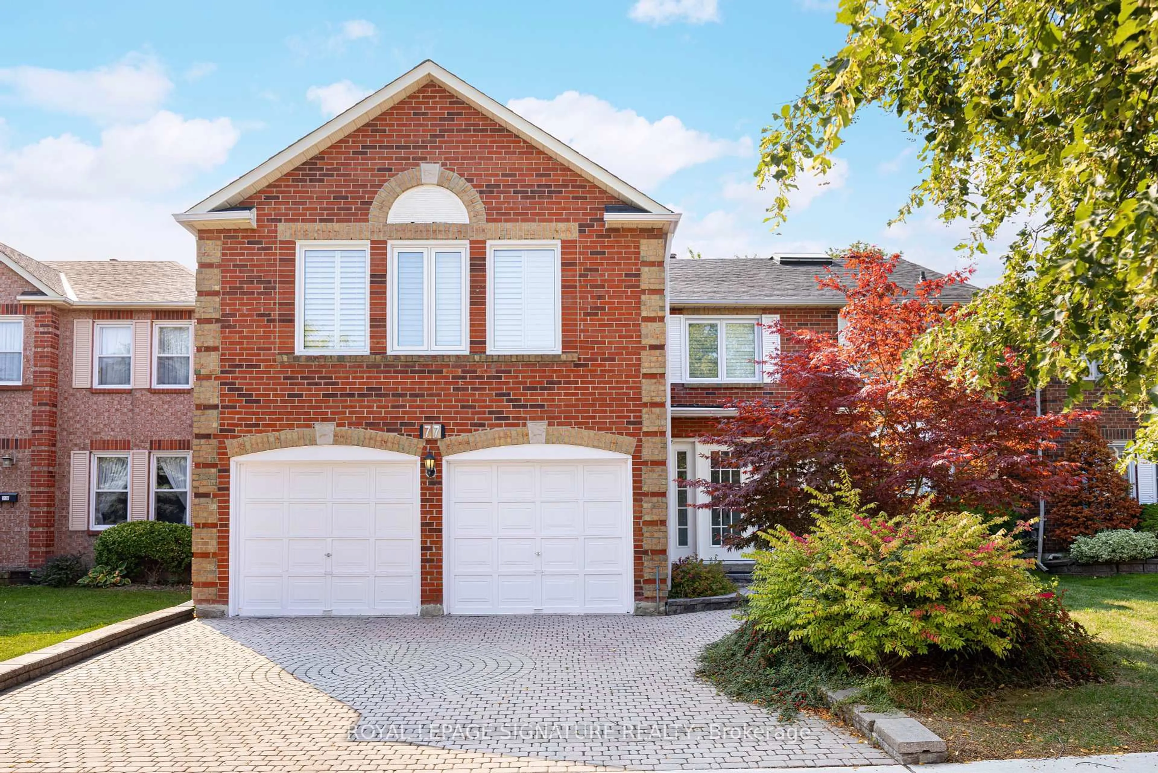 Home with brick exterior material, street for 77 Canongate Tr, Toronto Ontario M1V 2R8