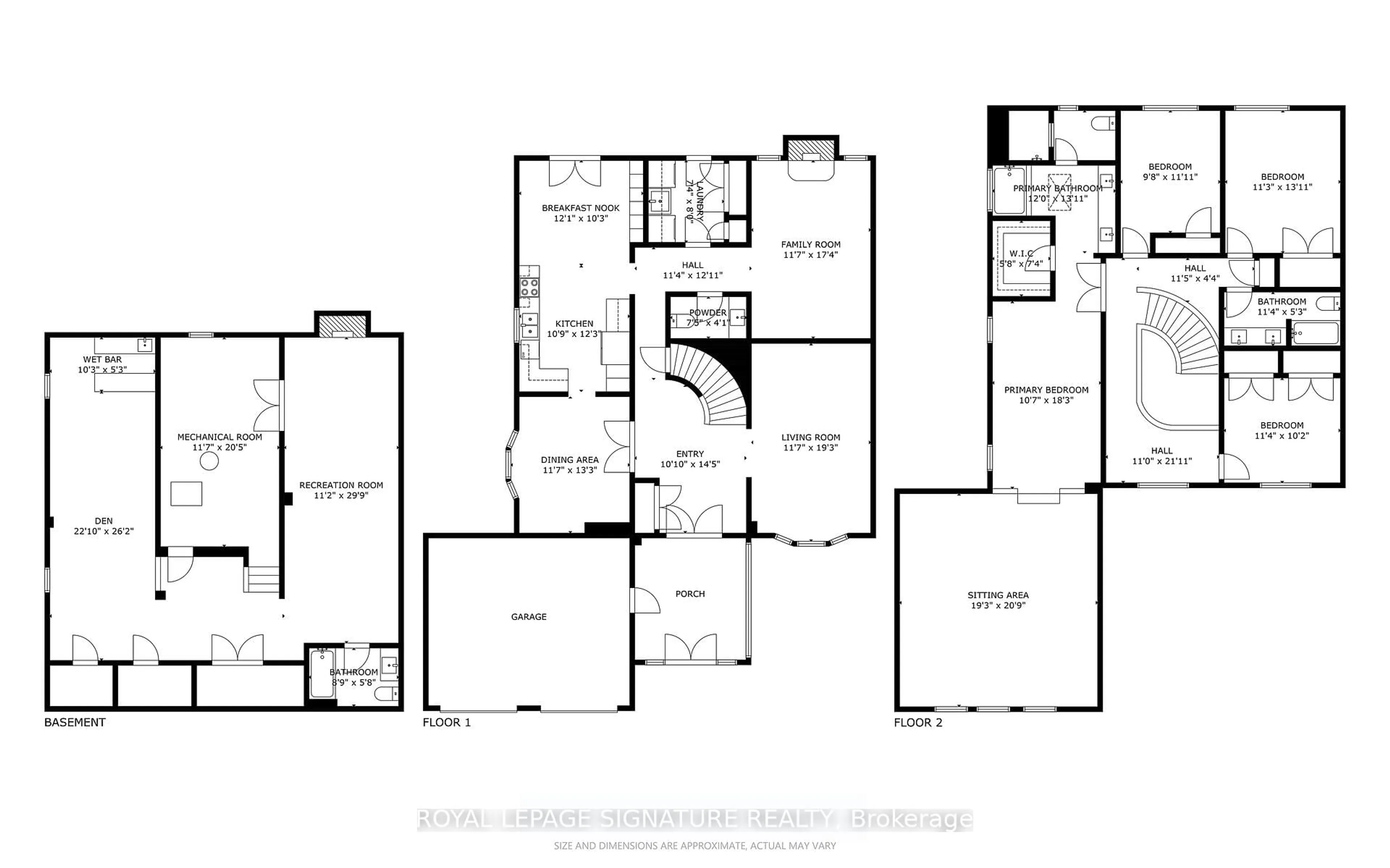 Floor plan for 77 Canongate Tr, Toronto Ontario M1V 2R8