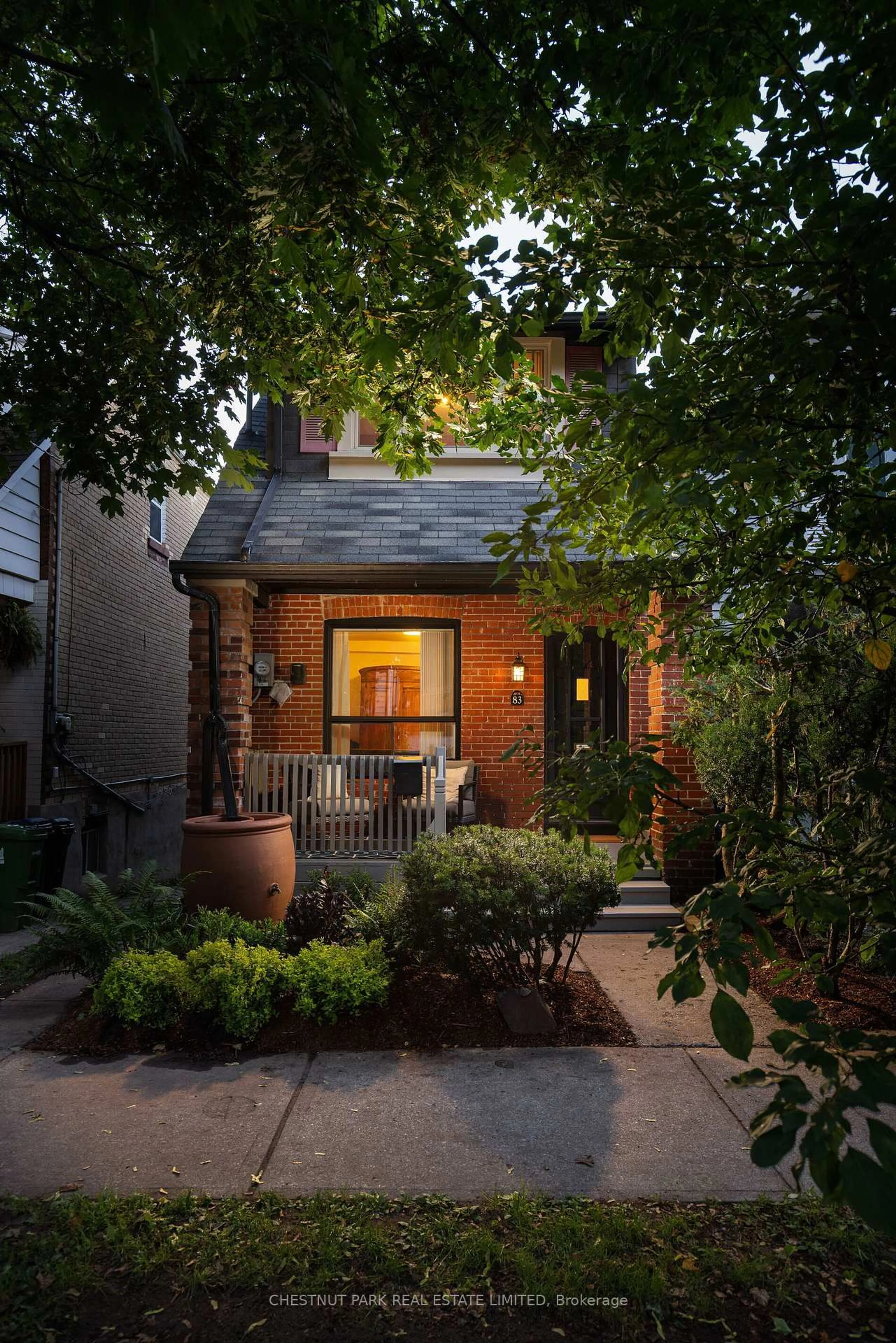 Home with brick exterior material, street for 83 Merrill Ave, Toronto Ontario M4C 1C6