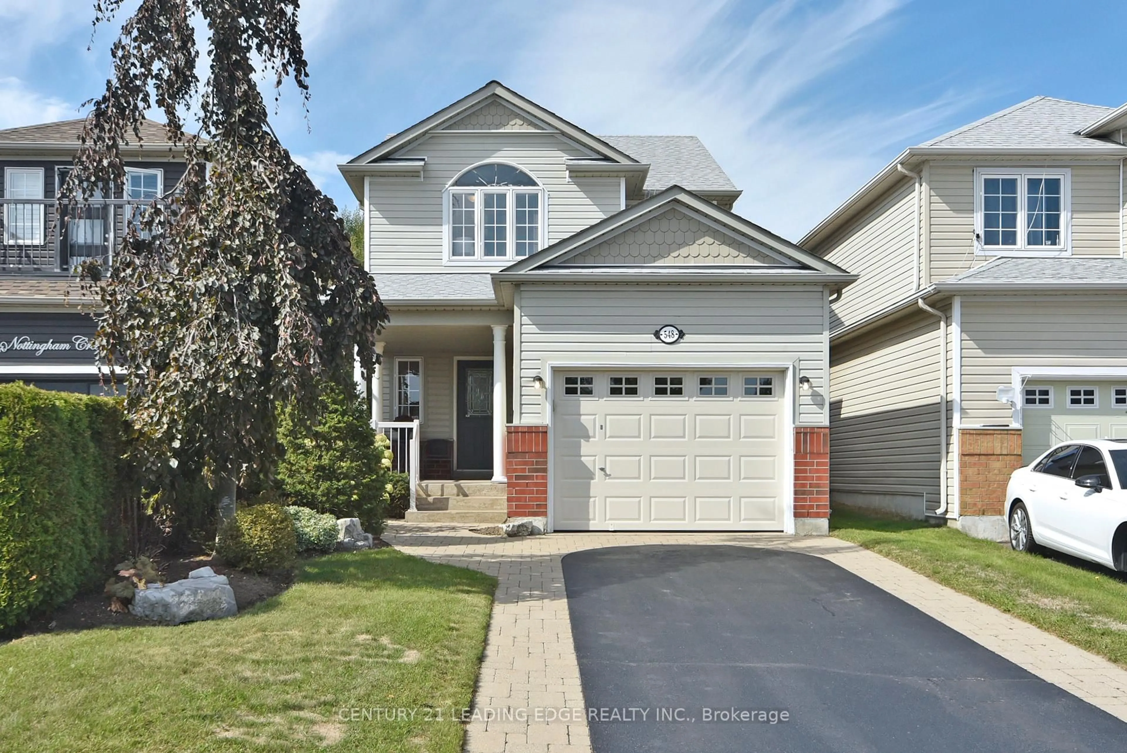 Home with vinyl exterior material, street for 548 Nottingham Cres, Oshawa Ontario L1K 2V6