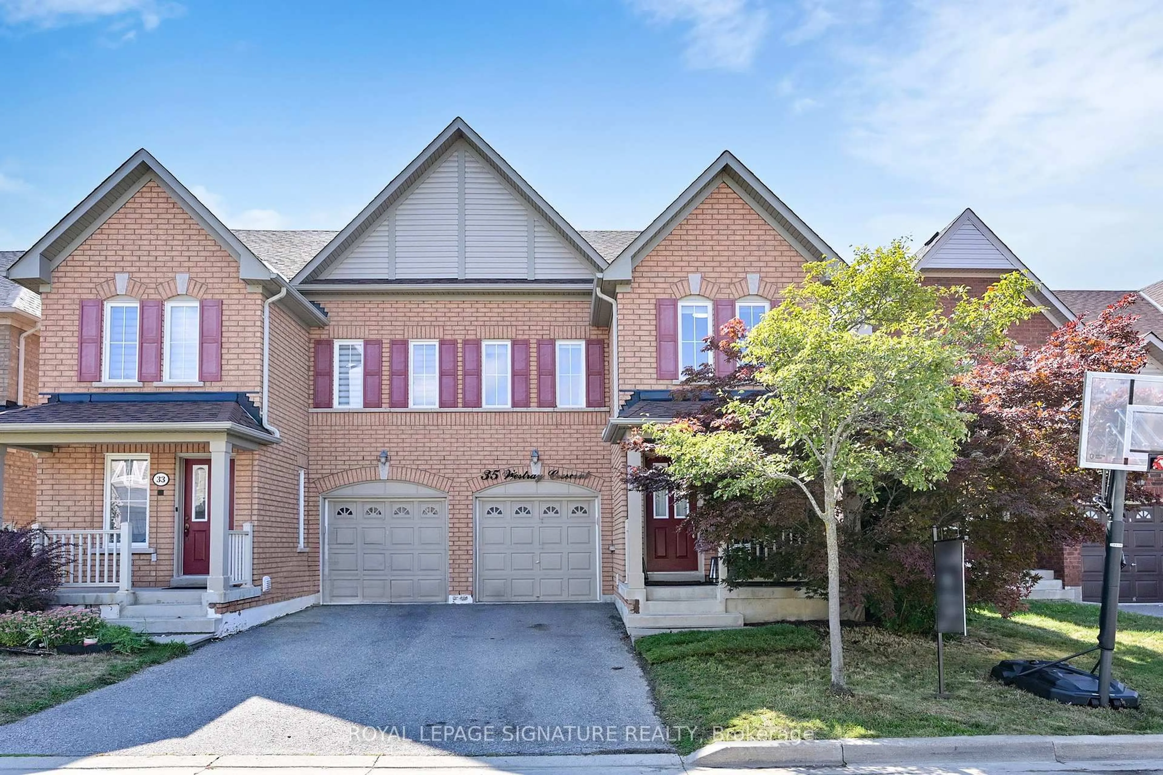 Home with brick exterior material, street for 35 Westray Cres, Ajax Ontario L1Z 0B4