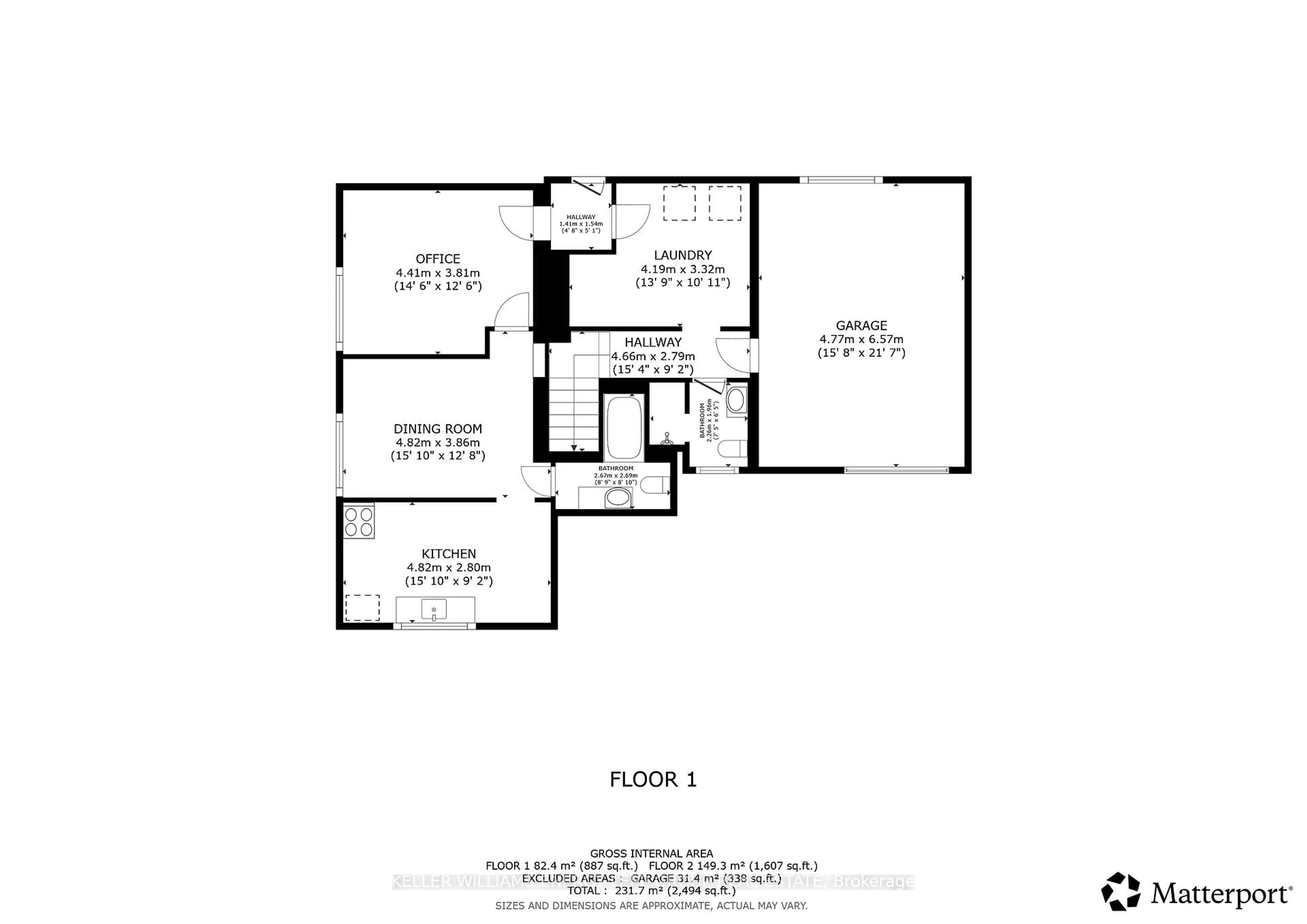 Floor plan for 707 Henry St, Whitby Ontario L1N 5E2