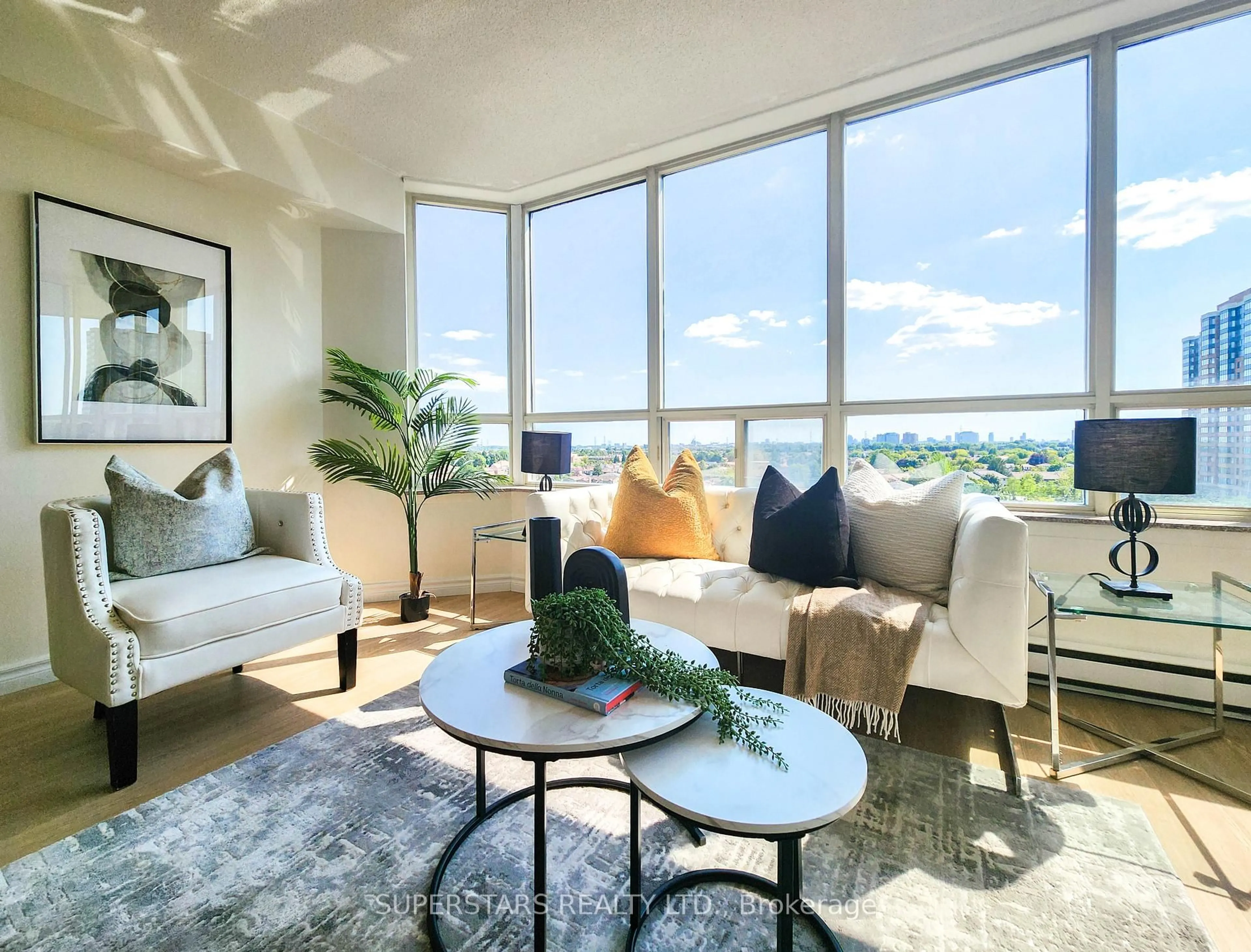 Living room with furniture, unknown for 150 Alton Towers Circ #813, Toronto Ontario M1V 4X7