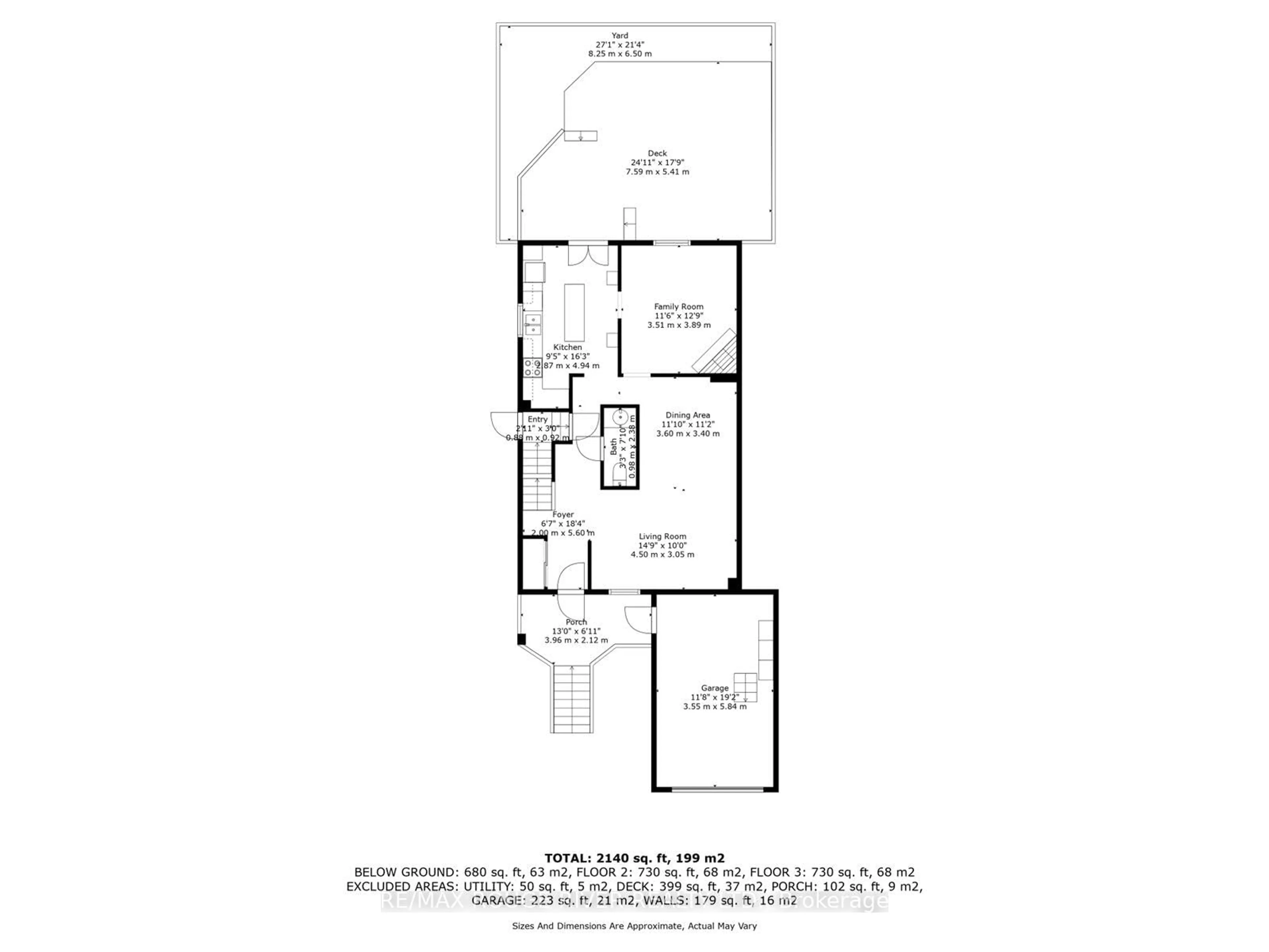 Floor plan for 50 Chalmers Cres, Ajax Ontario L1S 5Z7
