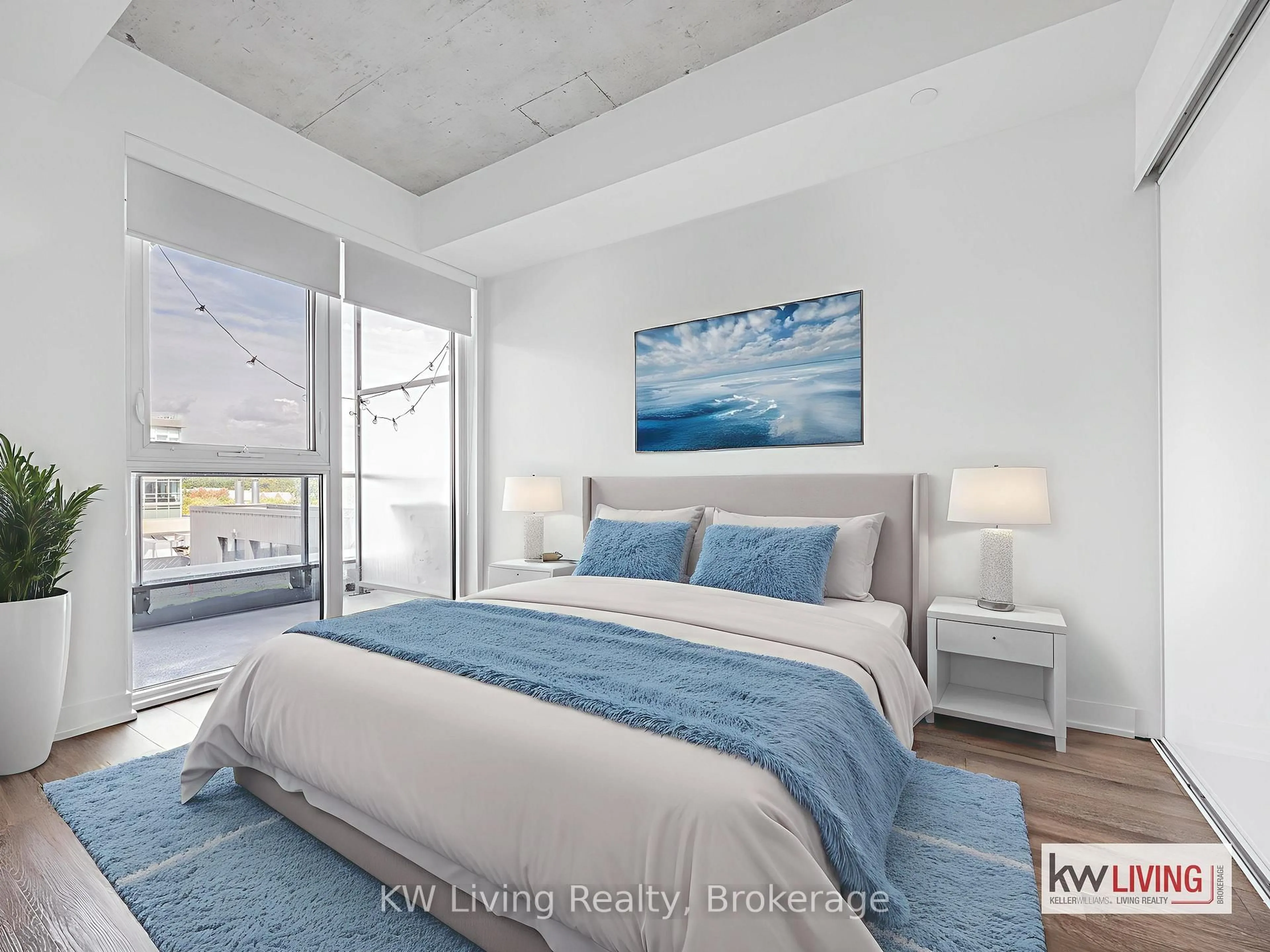 Bedroom with bed, unknown for 30 Baseball Pl #621, Toronto Ontario M4M 0E8