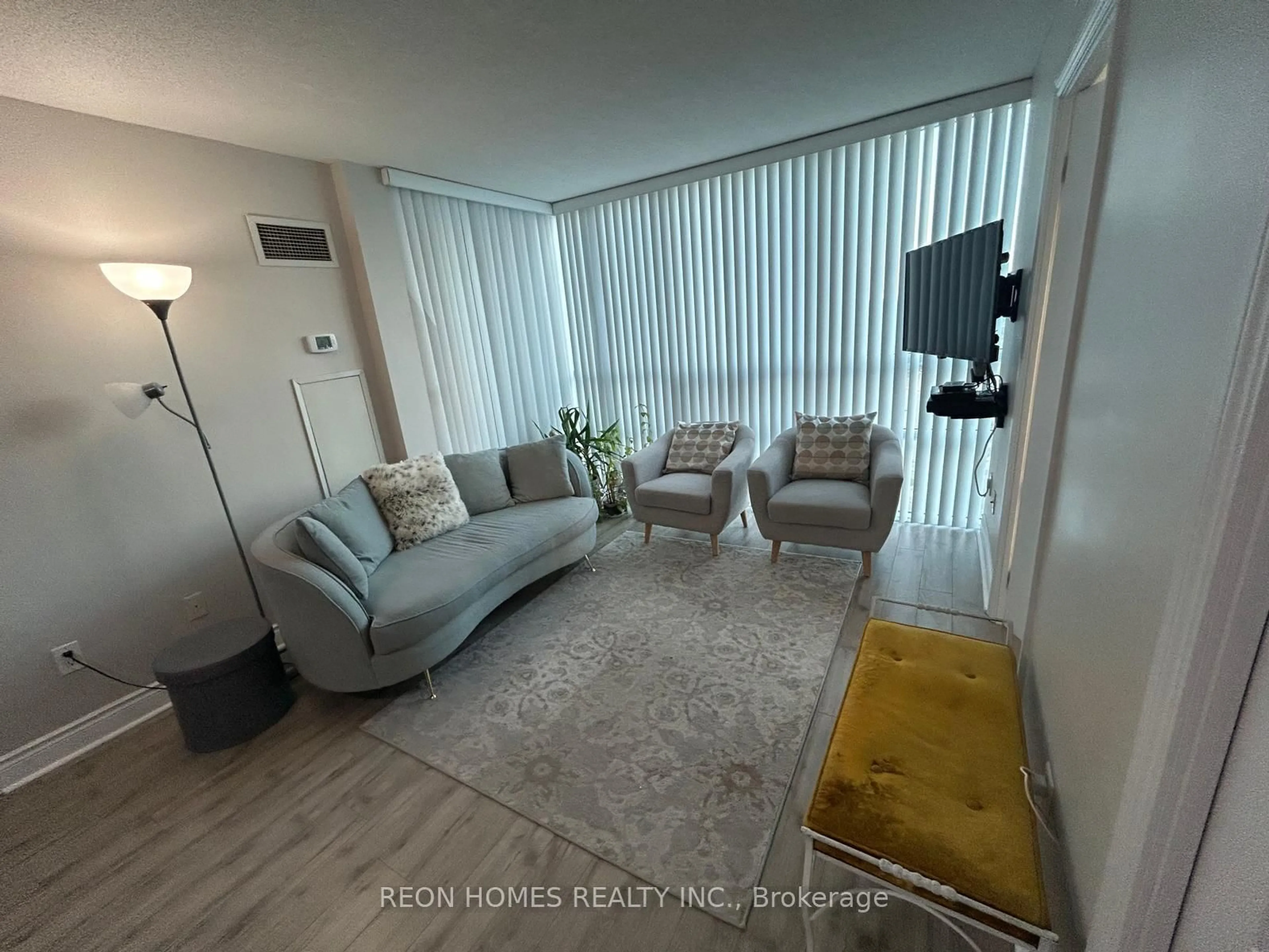 Living room with furniture, unknown for 50 Brian Harrison Way #709, Toronto Ontario M1P 5J4