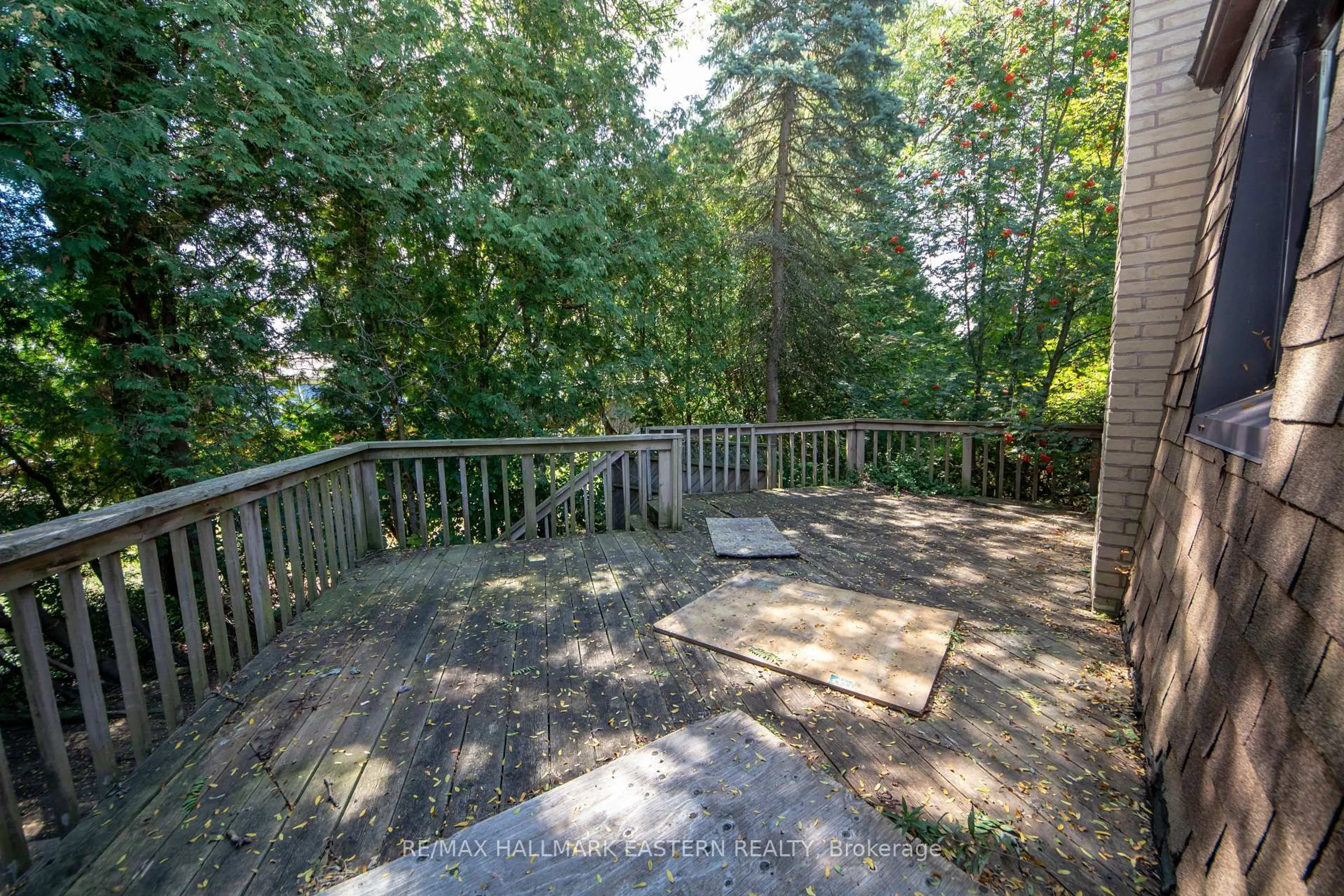 Patio, forest/trees view for 3025 Lockhart Rd, Clarington Ontario L1B 1L9
