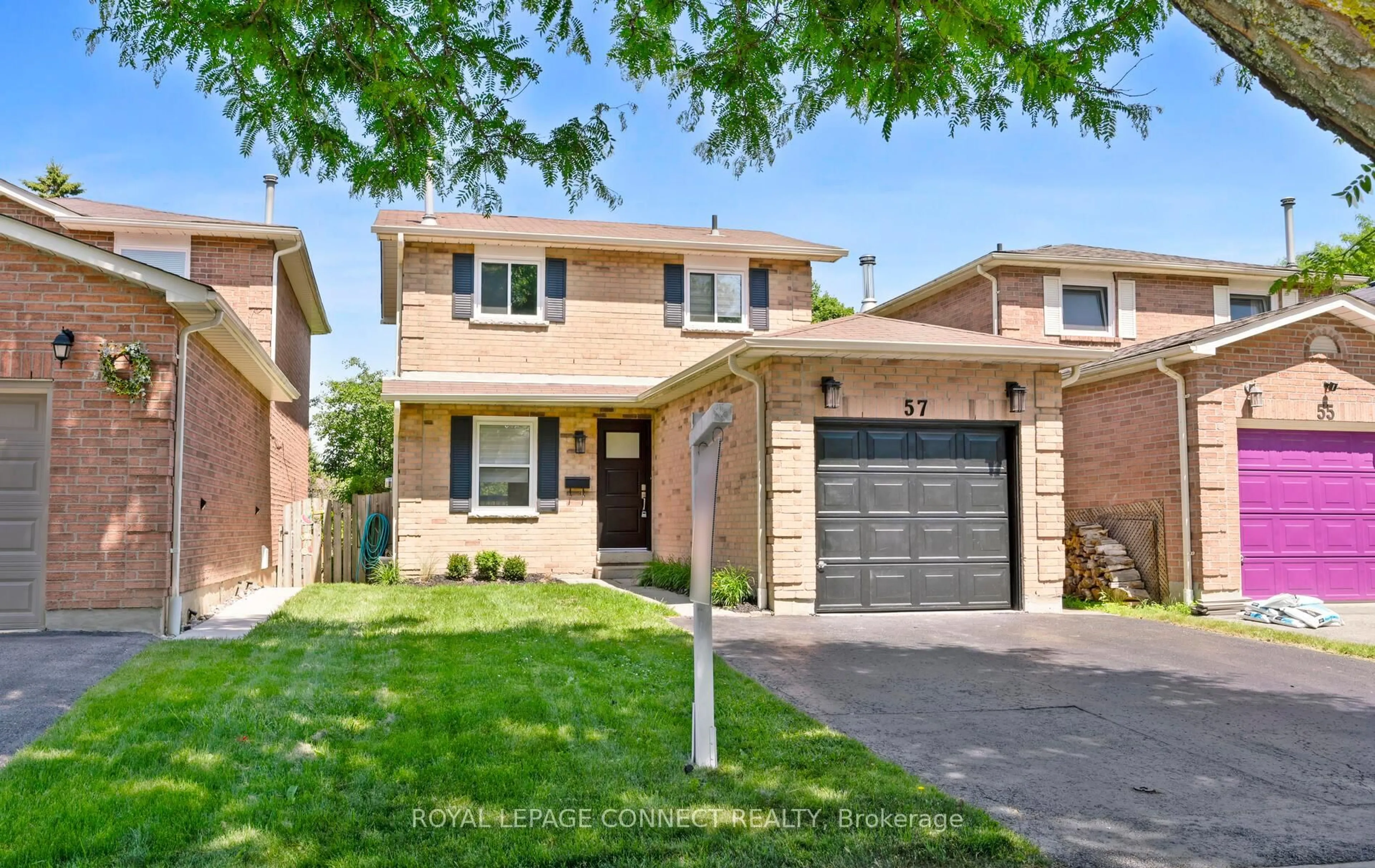 Home with brick exterior material, street for 57 Daniels Cres, Ajax Ontario L1T 1X8