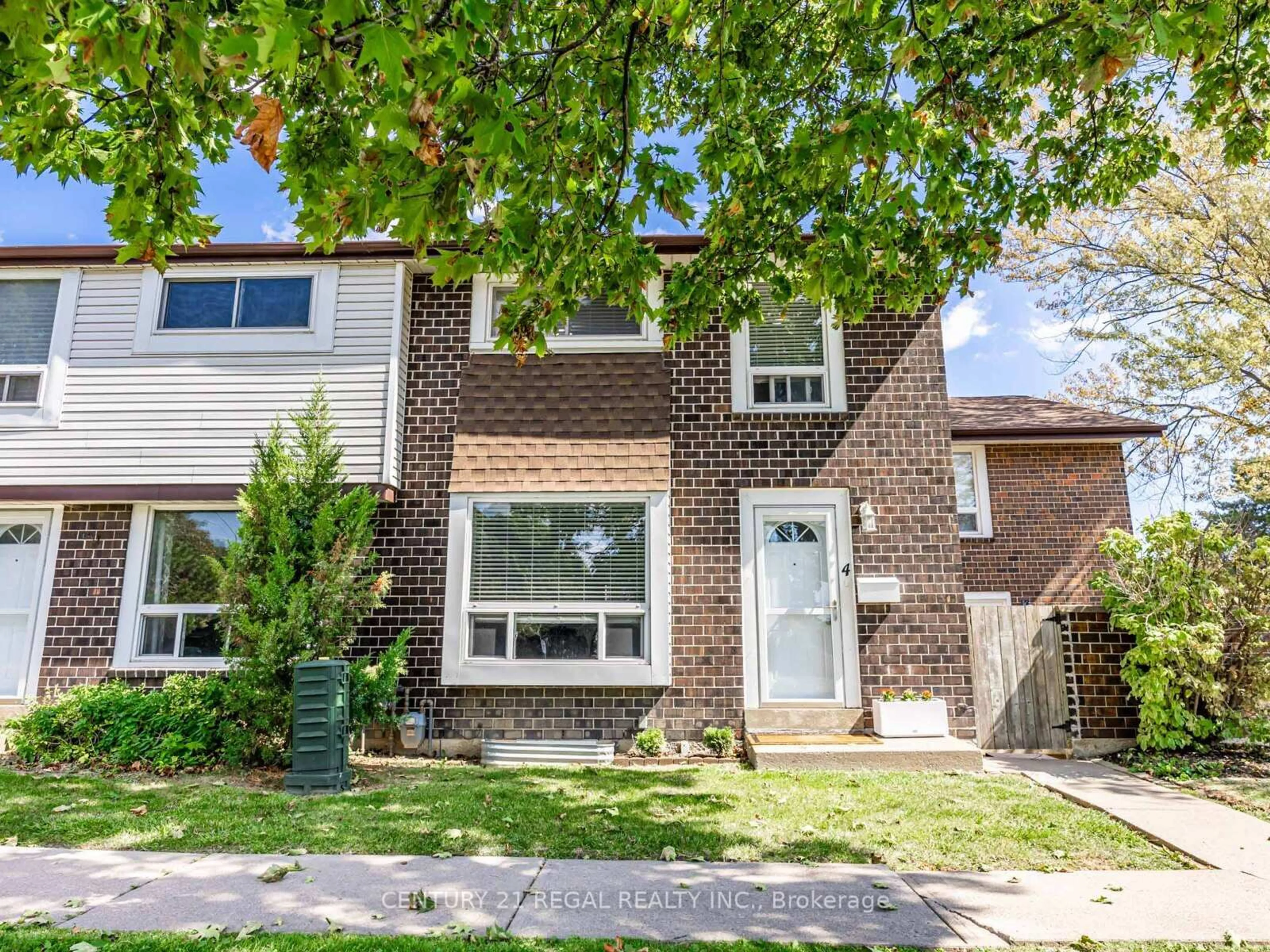 Home with brick exterior material, street for 4 Groves Lane, Ajax Ontario L1S 3C8