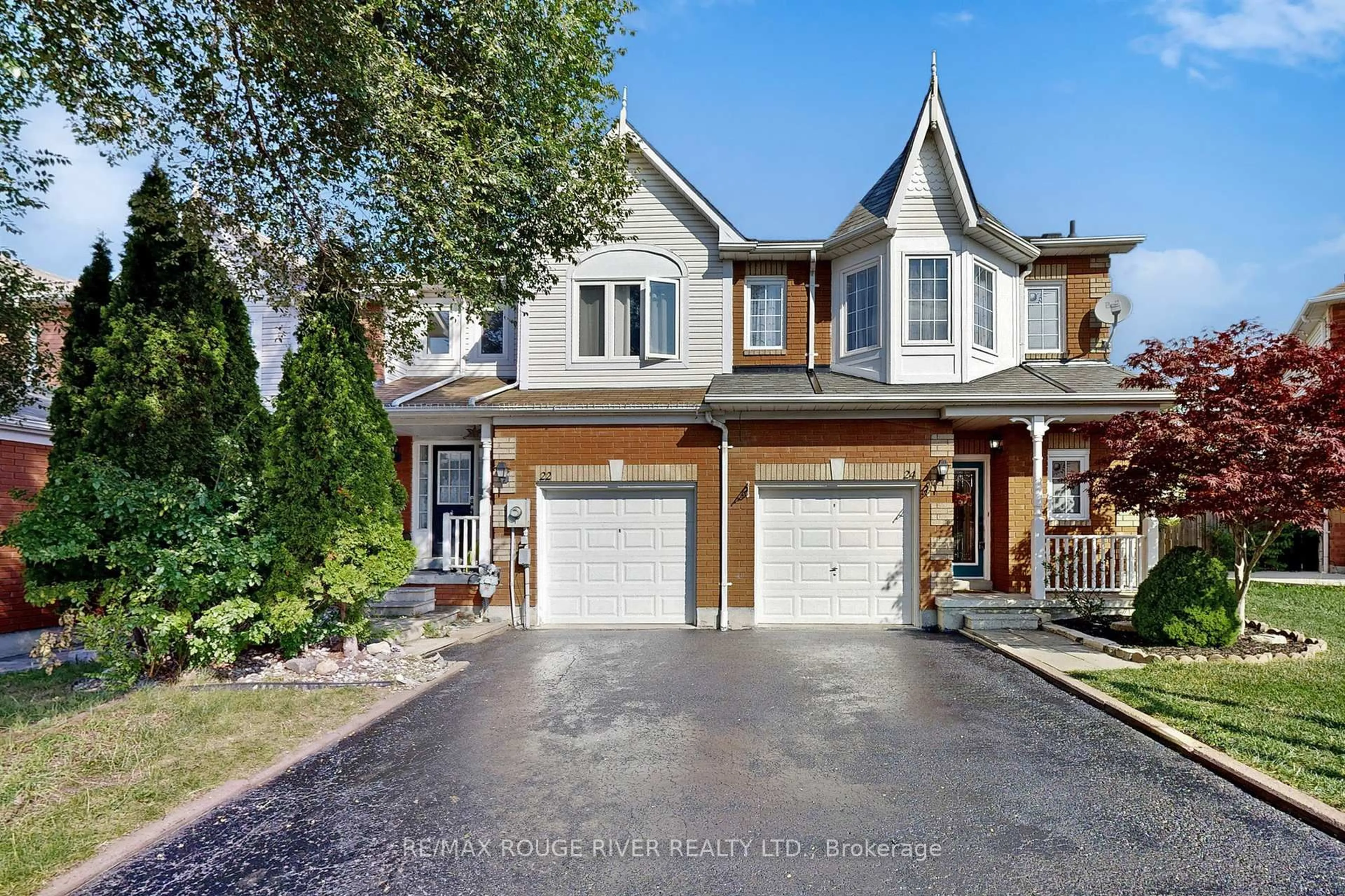Home with brick exterior material, street for 24 Jays Dr, Whitby Ontario L1R 2P6
