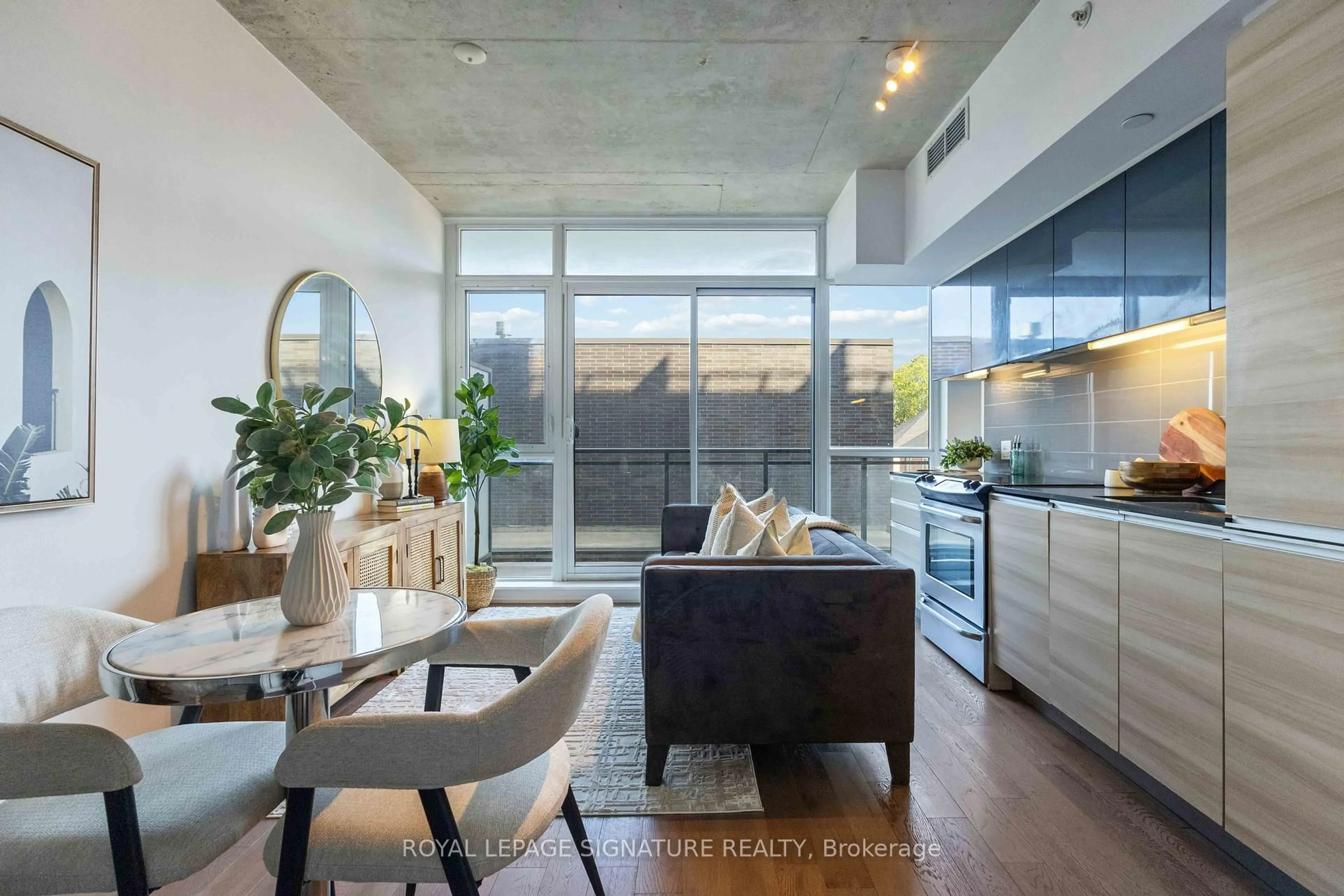 Open concept kitchen, unknown for 1190 Dundas St #406, Toronto Ontario M4M 0C5