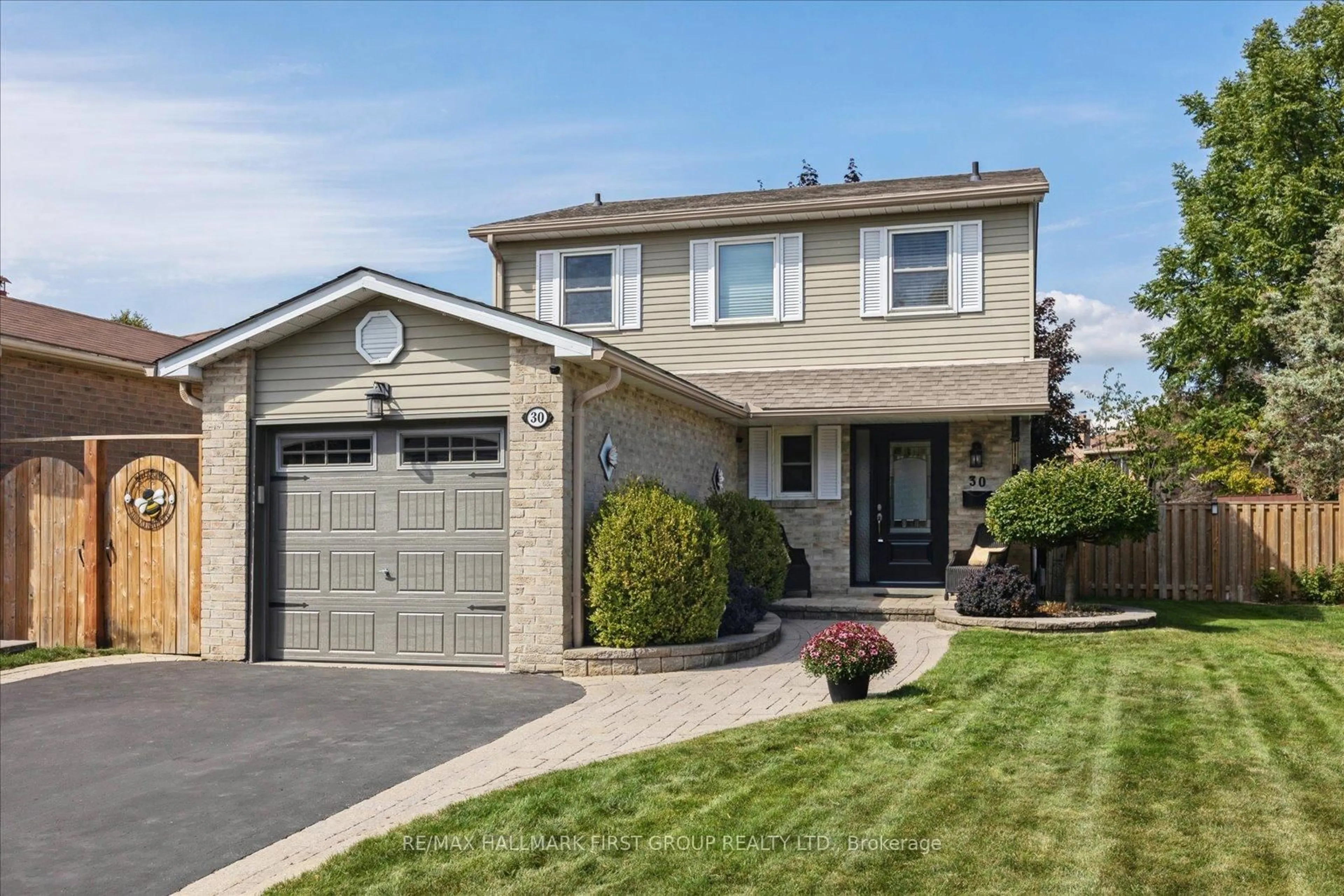 Home with vinyl exterior material, street for 30 Mandrake St, Ajax Ontario L1S 5J9