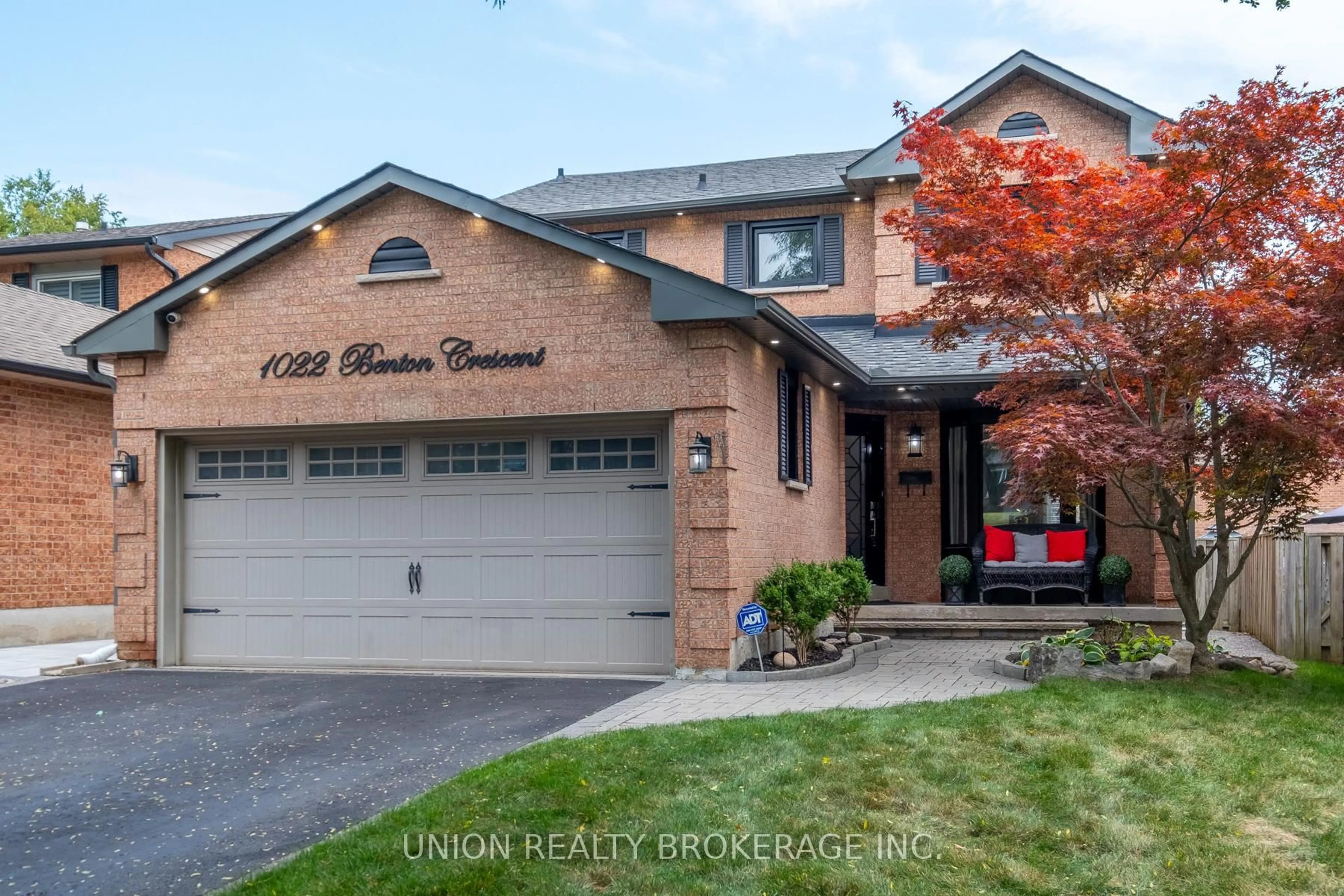 Home with brick exterior material, street for 1022 Benton Cres, Pickering Ontario L1X 1M7