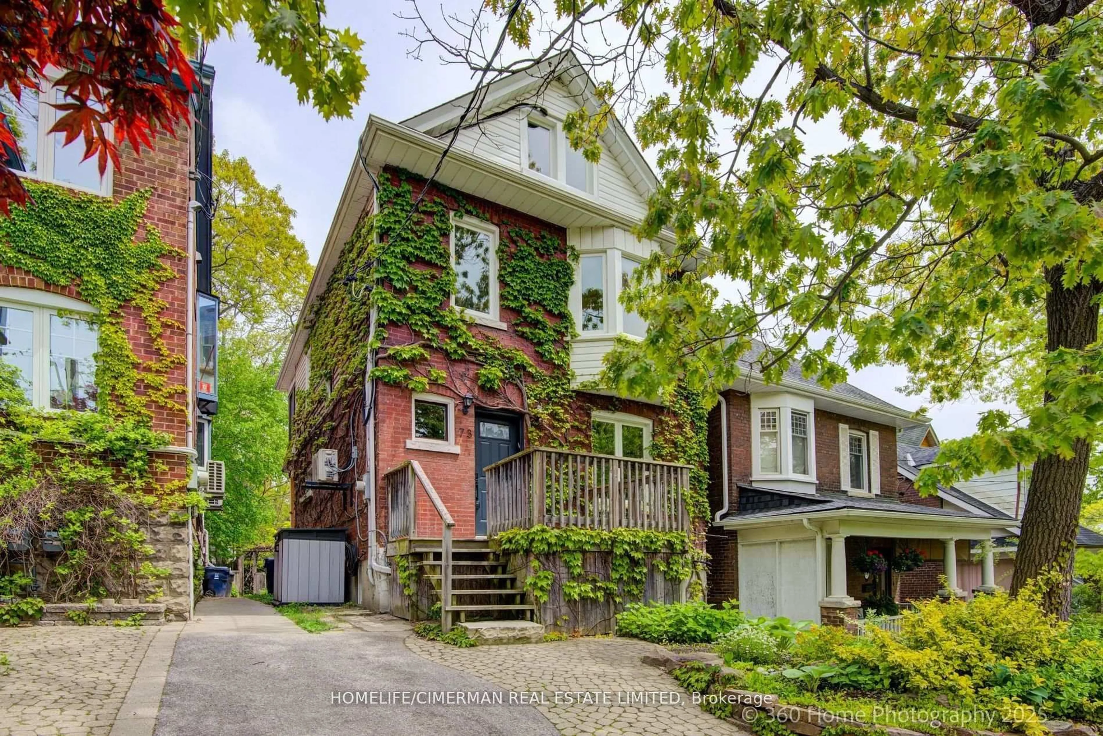 Home with brick exterior material, street for 73 Spruce Hill Rd, Toronto Ontario M4E 3G2