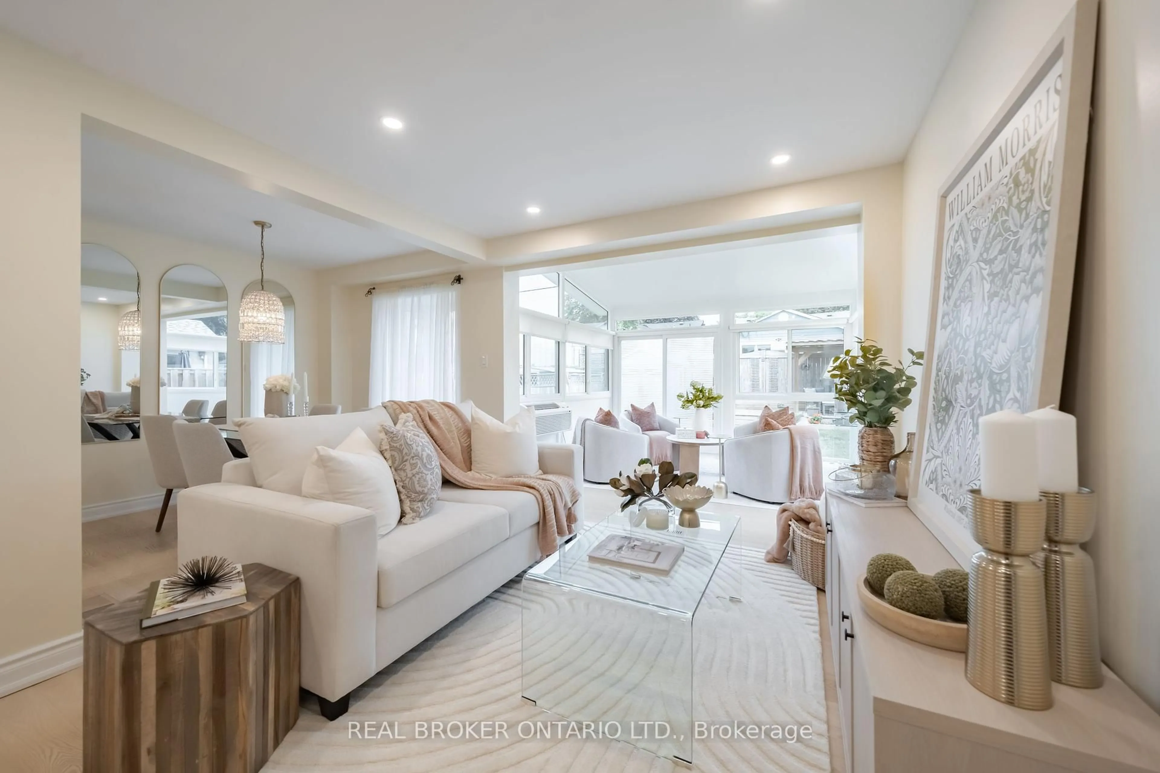 Living room with furniture, ceramic/tile floor for 24 Angus Dr, Ajax Ontario L1S 5B6
