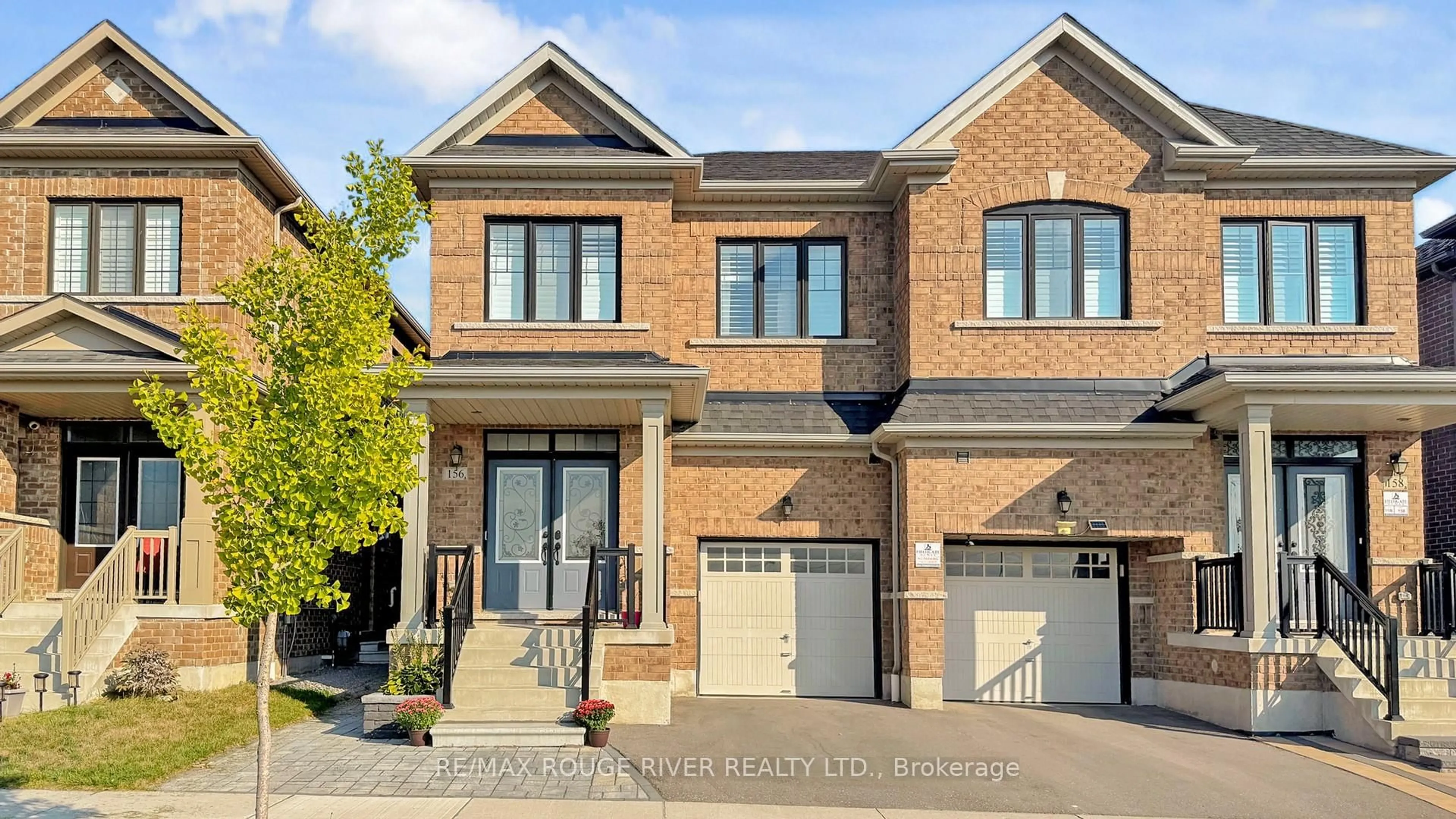 Home with brick exterior material, street for 156 Christine Elliott Ave, Whitby Ontario L1P 0L4