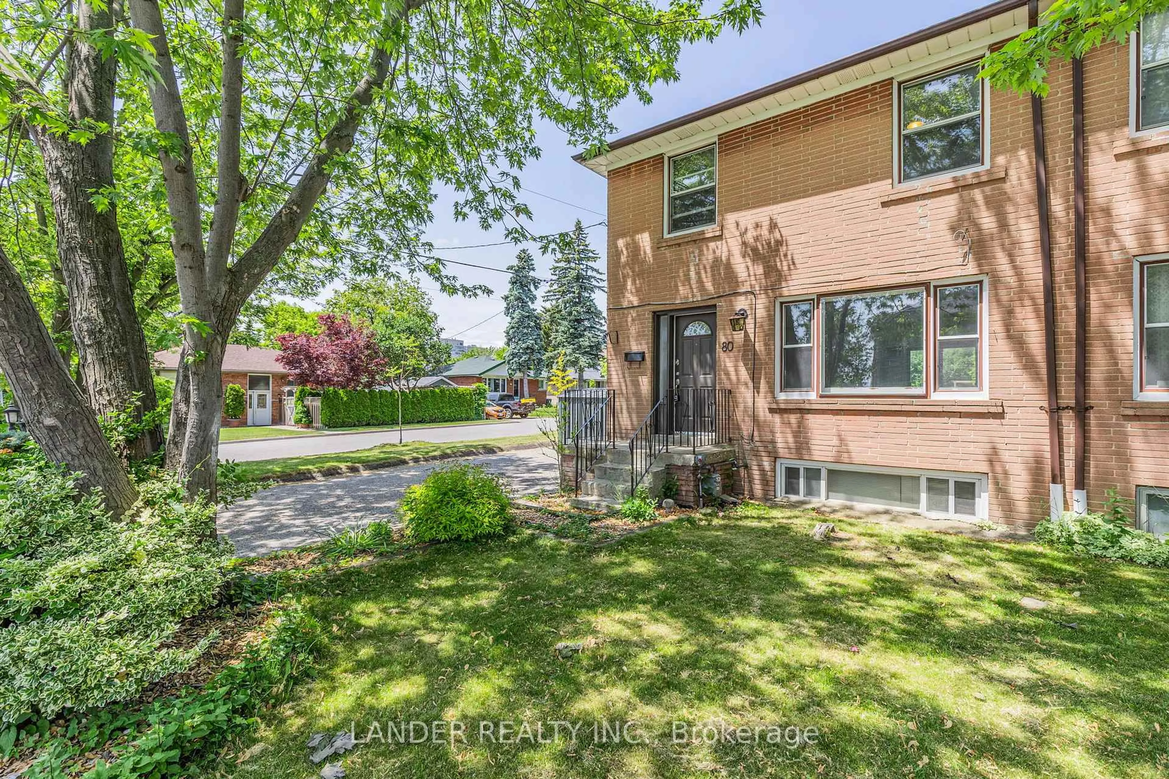 Home with brick exterior material, street for 80 Minerva Ave, Toronto Ontario M1M 1V5