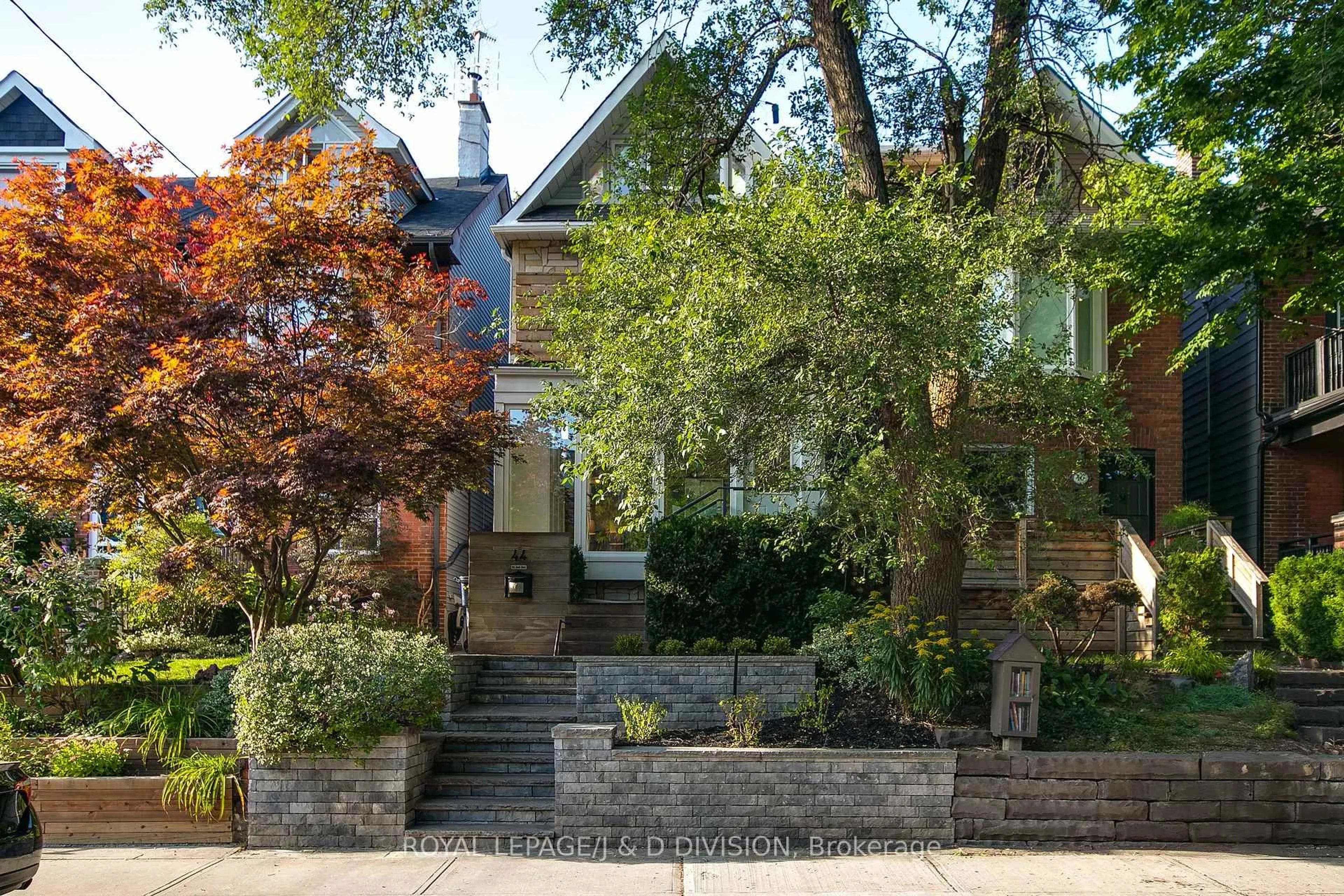 Home with brick exterior material, street for 44 Dingwall Ave, Toronto Ontario M4J 1C3