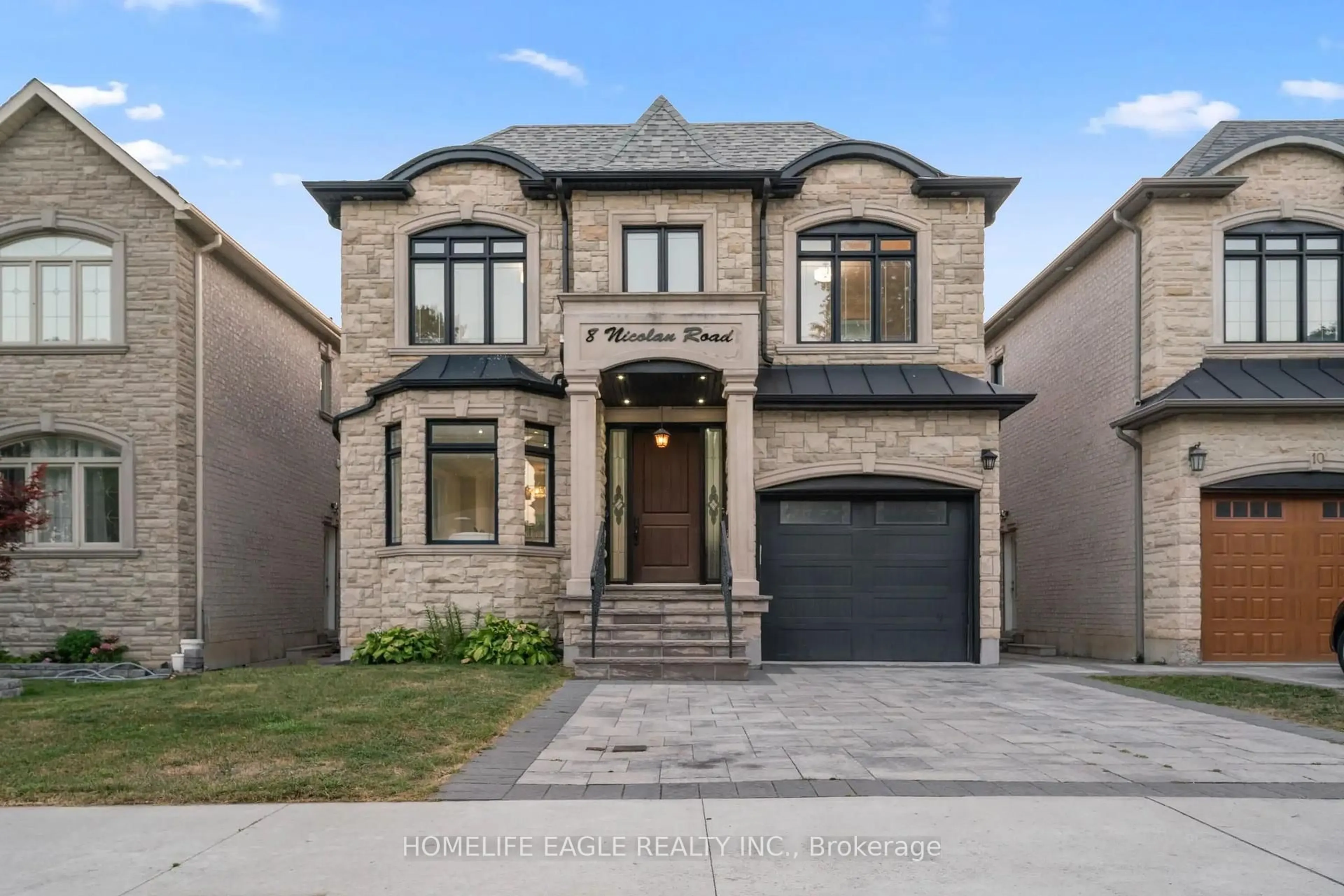 Home with brick exterior material, street for 8 Nicolan Rd, Toronto Ontario M1M 3J6