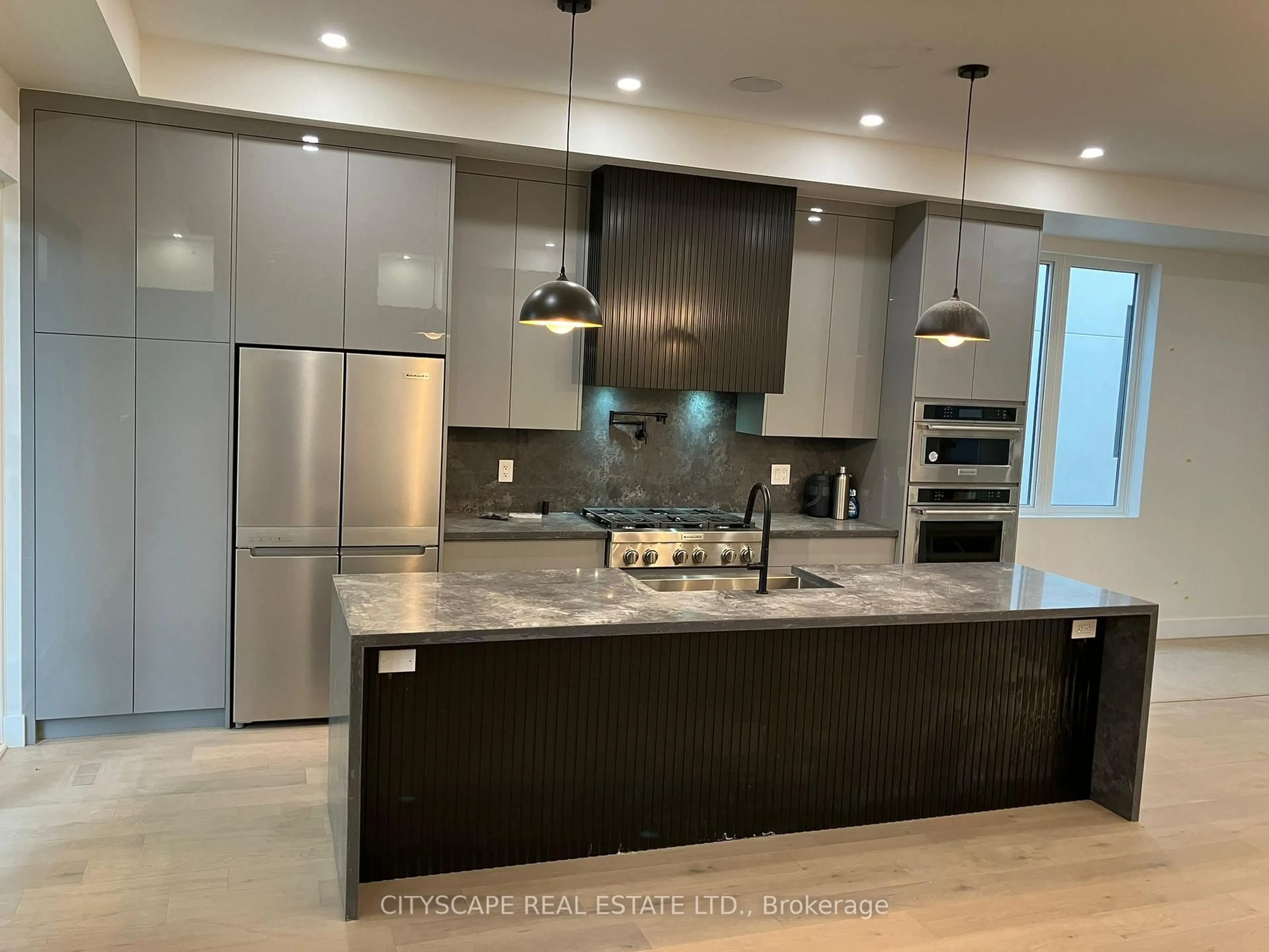 Contemporary kitchen, ceramic/tile floor for 100A Brenda Cres, Toronto Ontario M1K 3C7