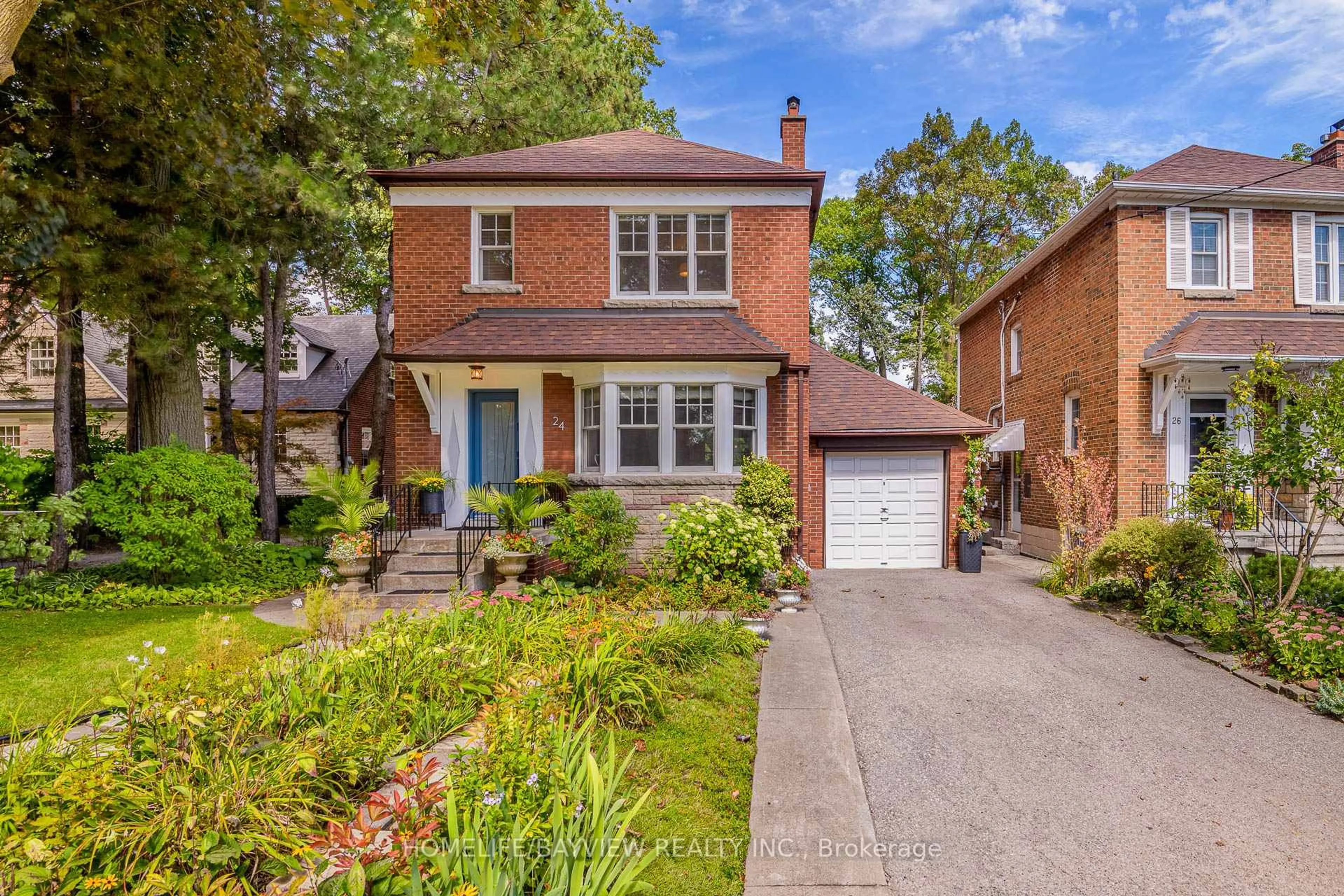 Home with brick exterior material, street for 24 Taylor Dr, Toronto Ontario M4C 3B3