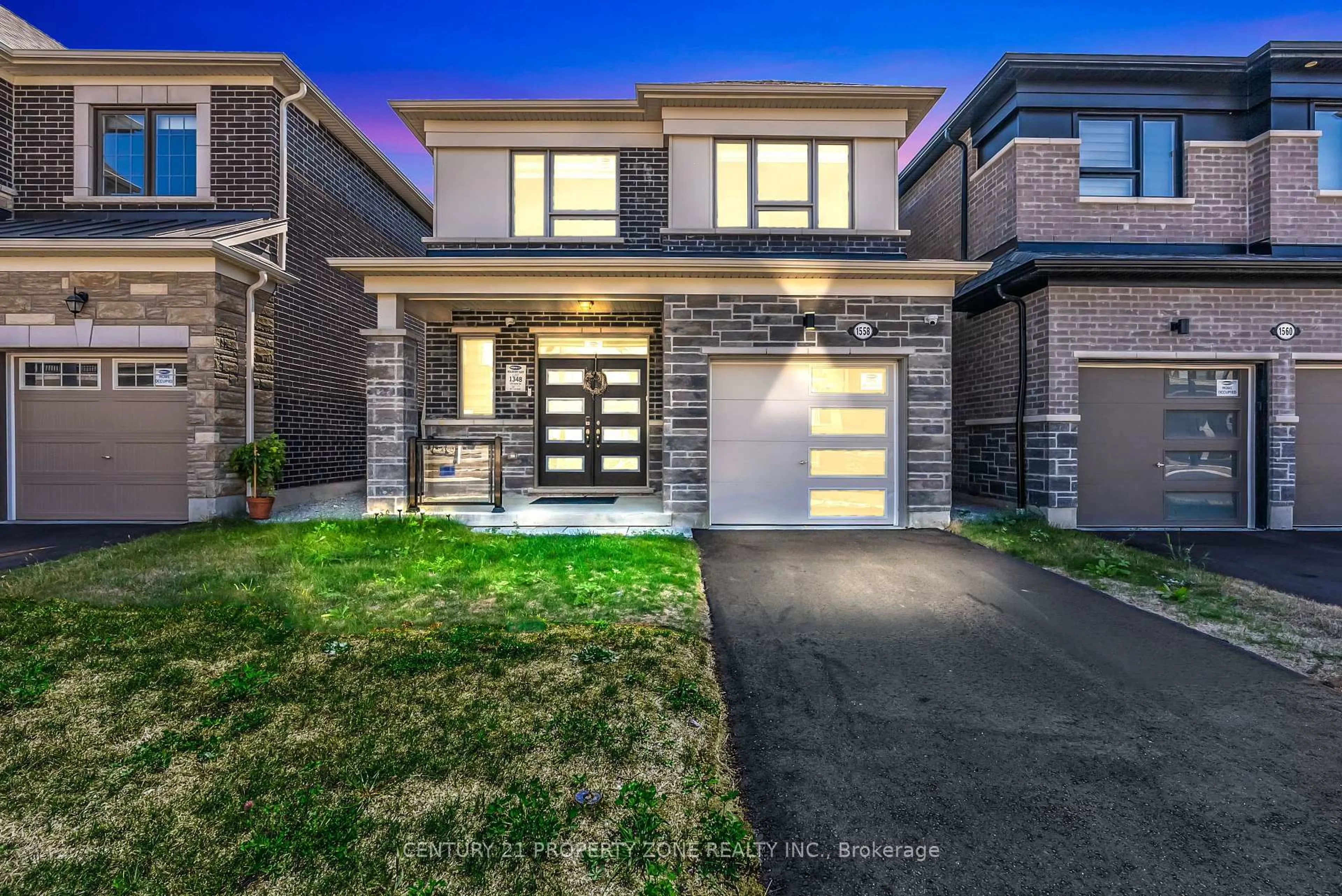 Home with brick exterior material, street for 1558 Scarlett Tr, Pickering Ontario L1X 0N9