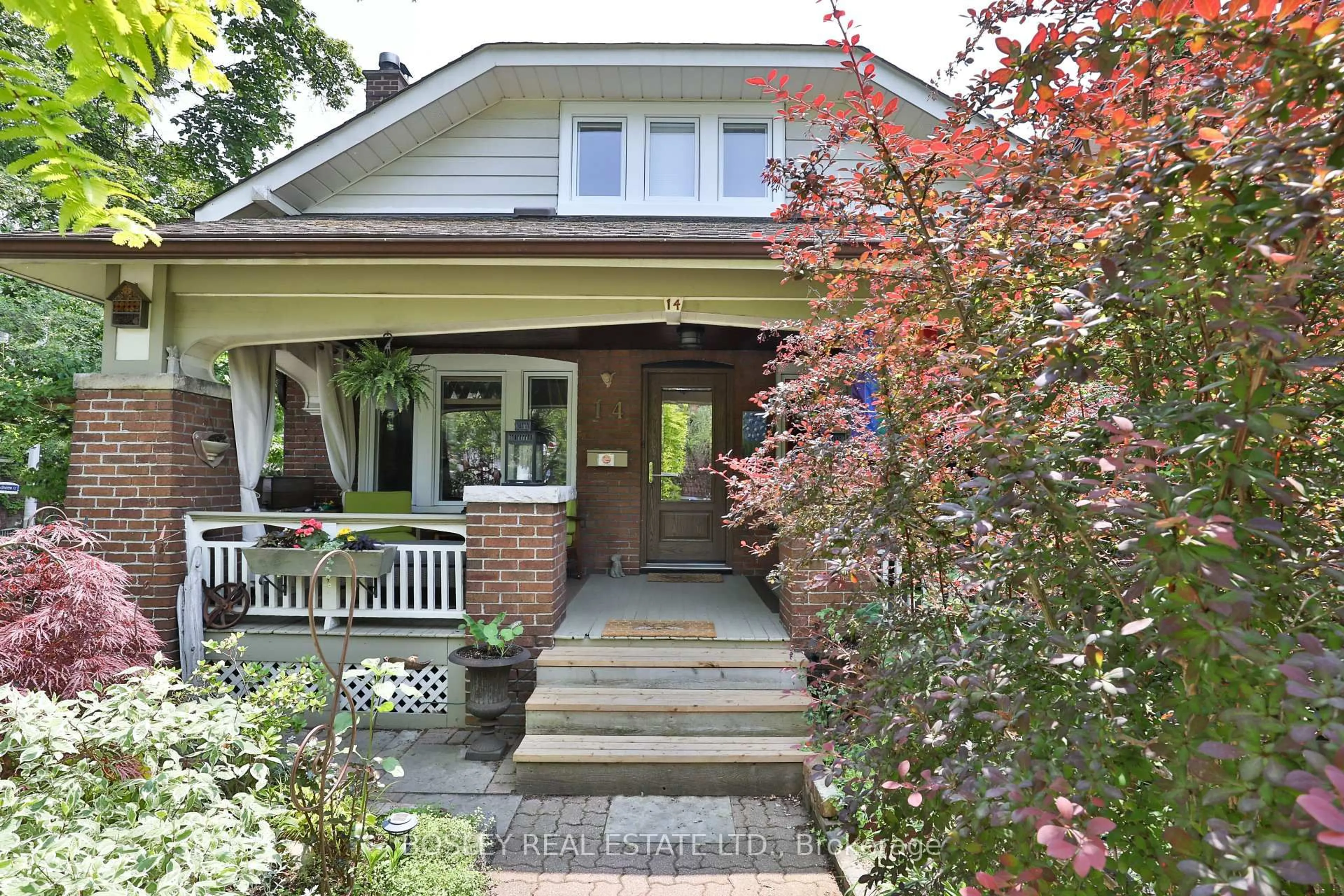 Home with brick exterior material, street for 14 Beach View Cres, Toronto Ontario M4E 2L5