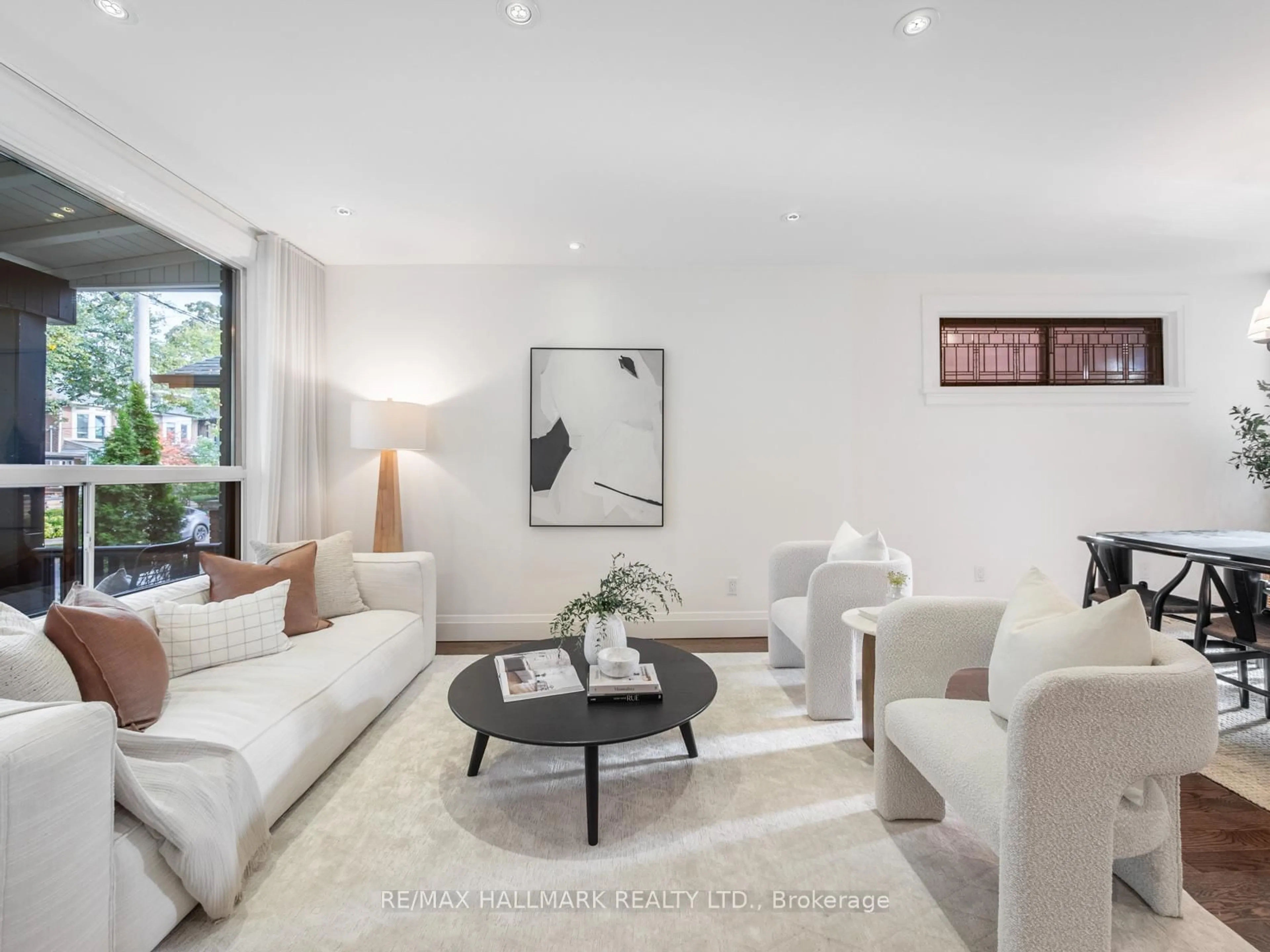 Living room with furniture, unknown for 94 Langford Ave, Toronto Ontario M4J 3E3