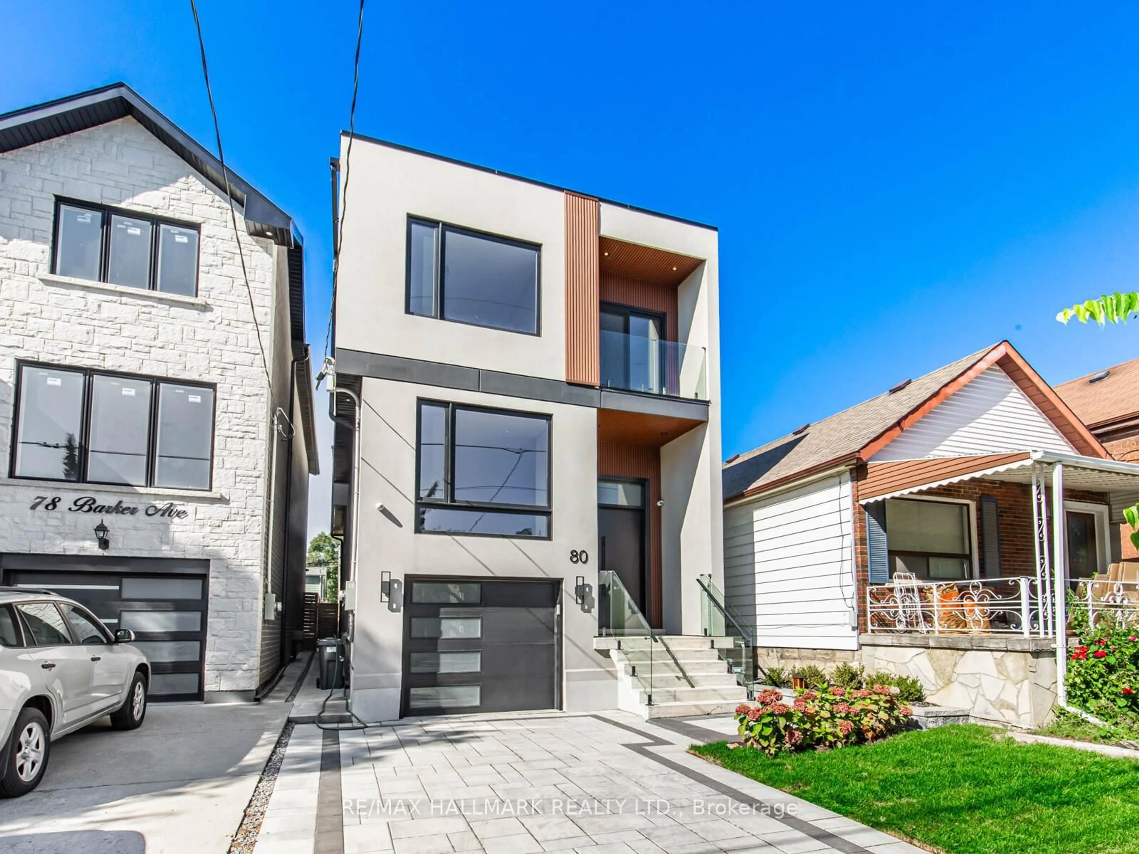 Home with brick exterior material, street for 80 Barker Ave, Toronto Ontario M4C 2N6