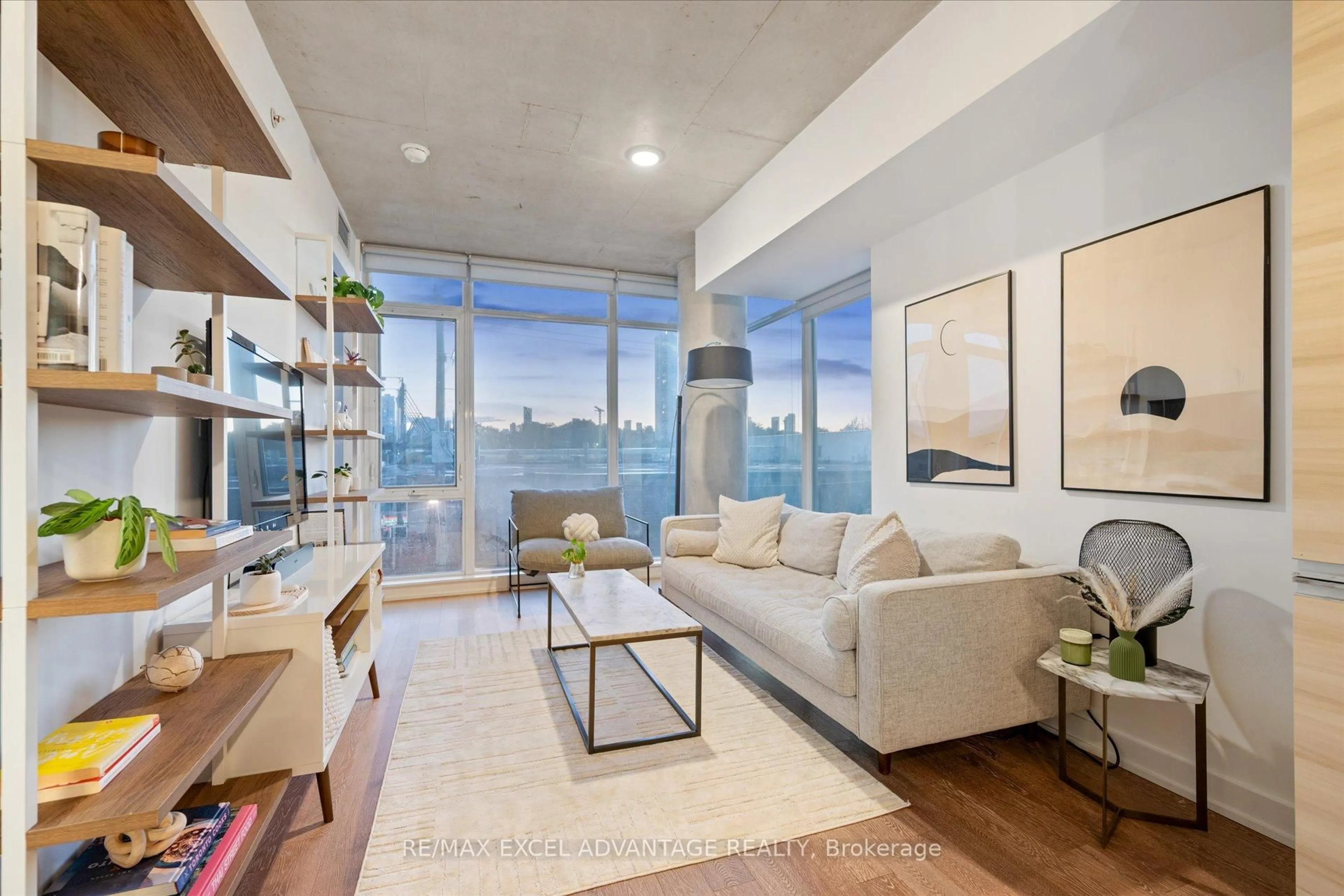 Living room with furniture, unknown for 1190 Dundas St #318, Toronto Ontario M4M 0C5